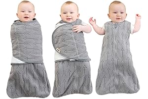 Bluesnail Newborn Receiving Blanket Baby Sleeping Wrap Swaddle, Gray
