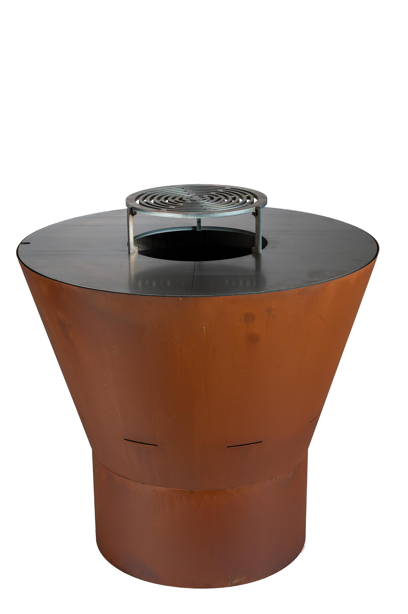 La Ferrotecnica Azalea Barbecue a Legna Design Moderno Ideale per Grigliate in Compagnia Made in Italy (Effetto Corten)