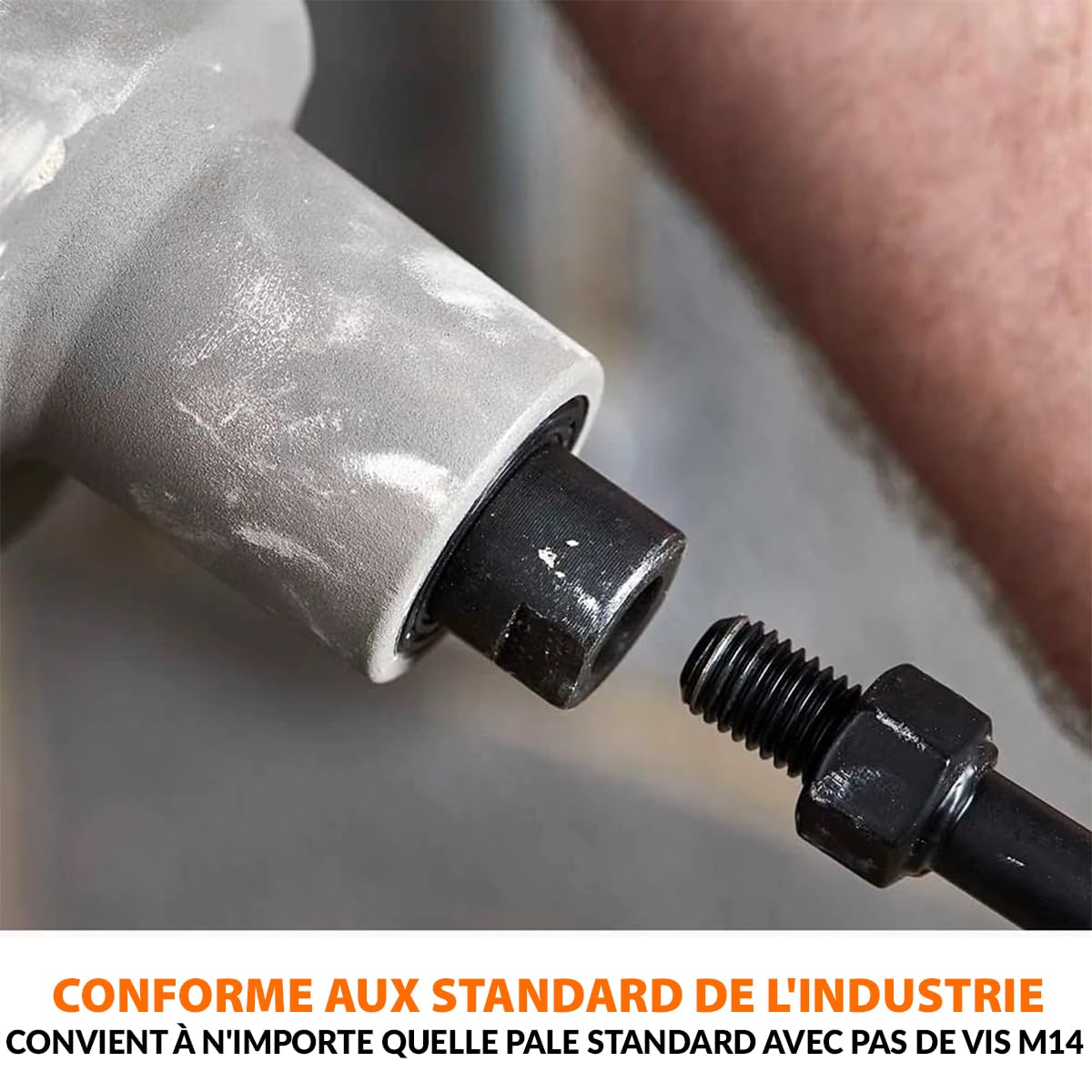 Evolution Power Tools P-H140 Mélangeur universel Up-Mix Twister M14 pour peinture, plâtre, Artex, mortier, ciment, 140mm