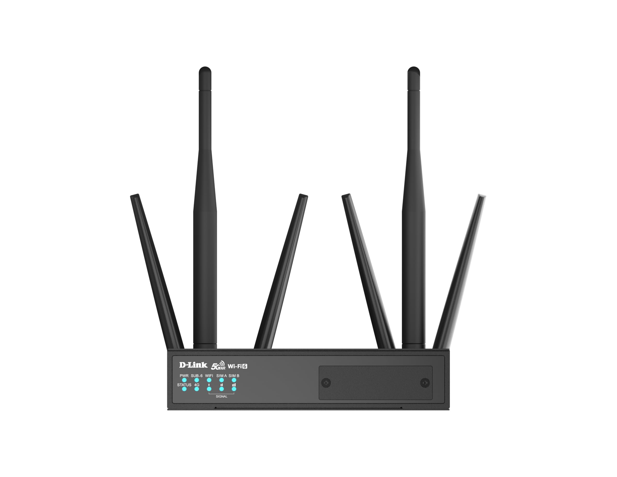 D-Link DWM-550-G Routeur M2M 5G Industriel, Dual SIM Failover, 5G NR & 4G LTE, Wi-Fi 6 AX1800, Sécurité VPN, Conception robuste -30~70°C, Multi-WAN avec basculement automatique & équilibrage de charge