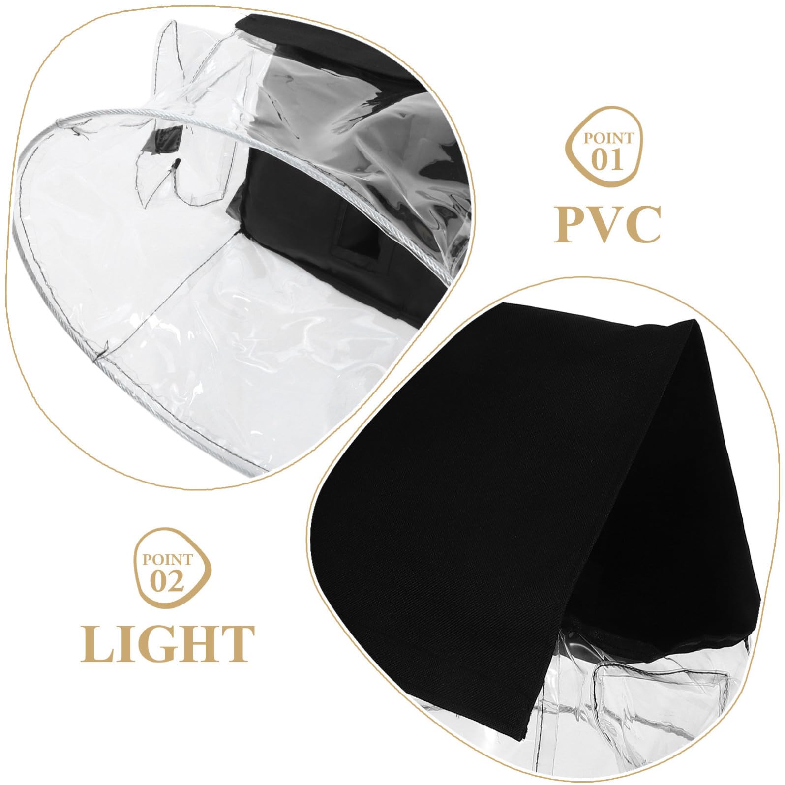 Generico Copertura Antipioggia per Moving Head Light e Luci da Palco in Pvc con Ideale per Feste All'aperto