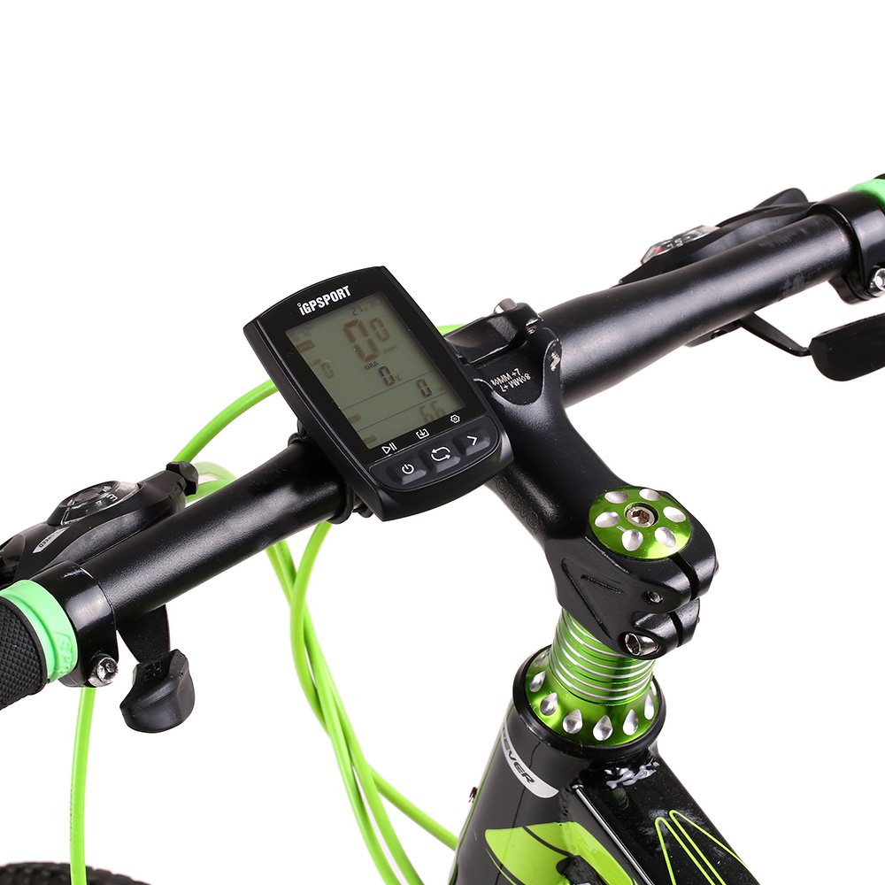 Lixada GPS Cycling Computer Rechargeable IPX7 Water Resistant Anti-glare Screen Bike Cycling Cycle Bicycle GPS Computer Odometer with Mount