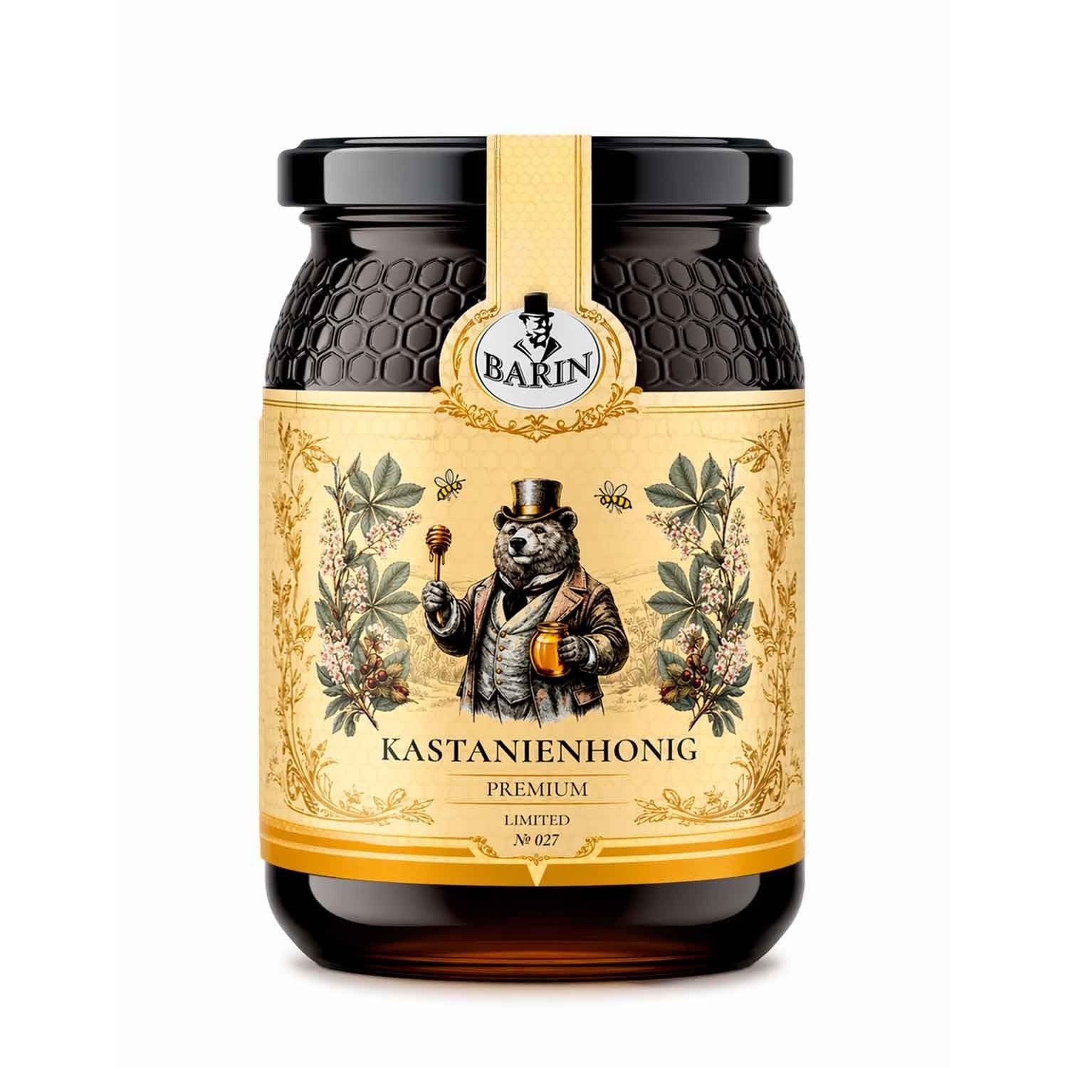 BARIN Honig Probierset „IMMUNE BOOST“ 3 Sorten Premium Sortenhonig aus Portugal (3 × 500 g) | Orangenblüten-, Eukalyptus- & Kastanienhonig | laborgeprüft, naturbelassen, ohne Zuckerzusatz
