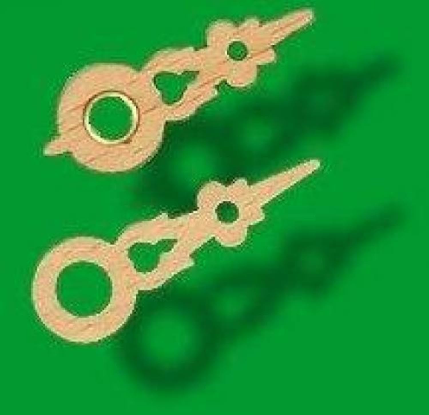 Lancette 32 mm e 30 mm di legno con manicotto di ottone 9.0106.03