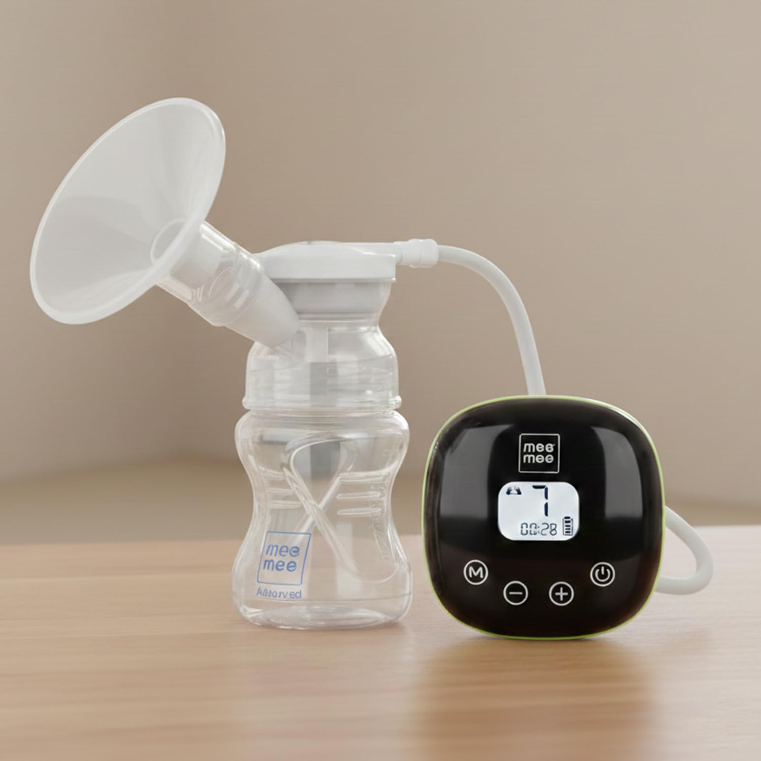 Mee Mee Advanced Digital Electric Breast Pump with 3 Modes Massage, Suction & Let-Down For Nursing & Breast feeding Mothers, USB Cable, Soft Silicon Breast Shield (White)-image-33