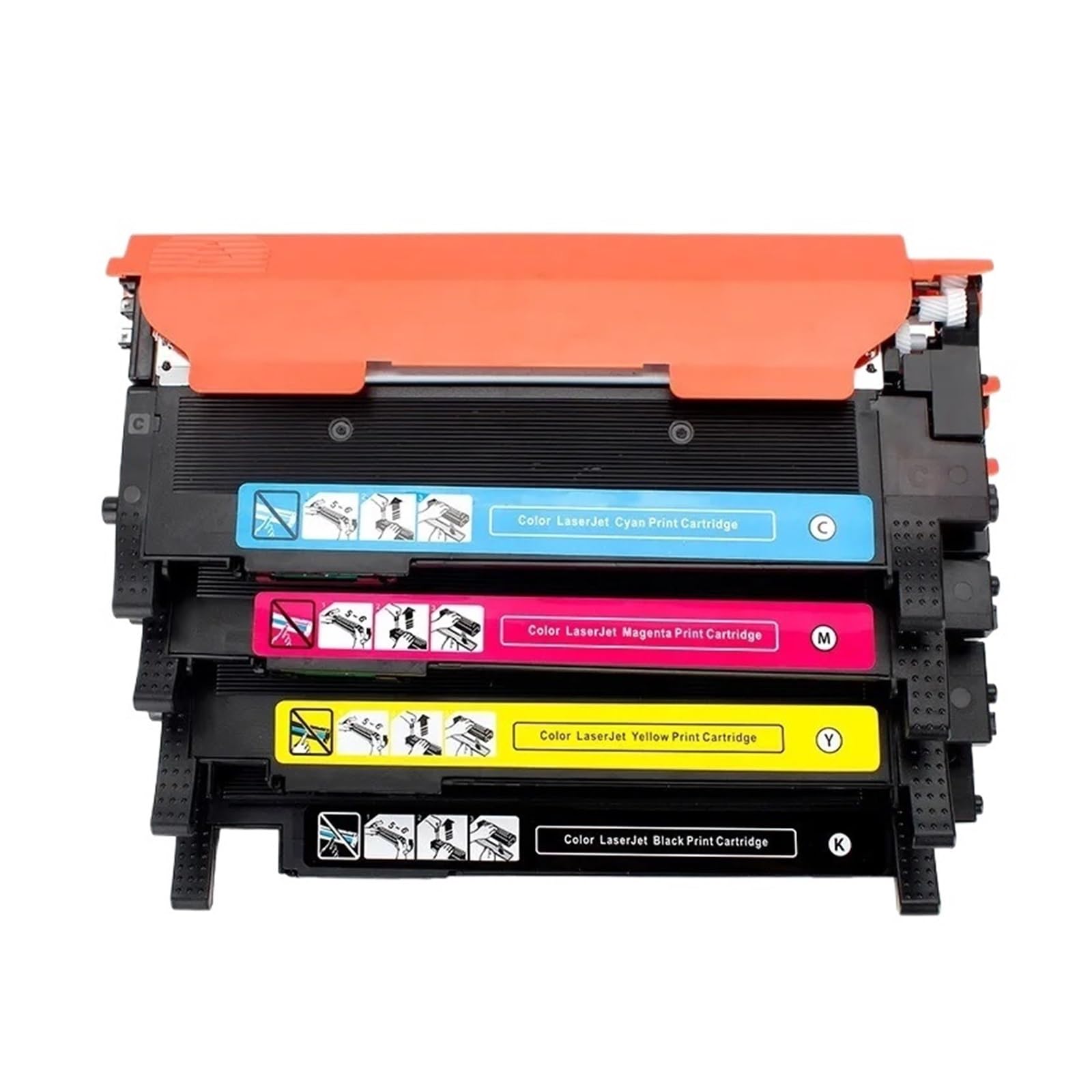 Compatible avec Samsung, 4Pcs CLT-K404S C404S C430W Toner