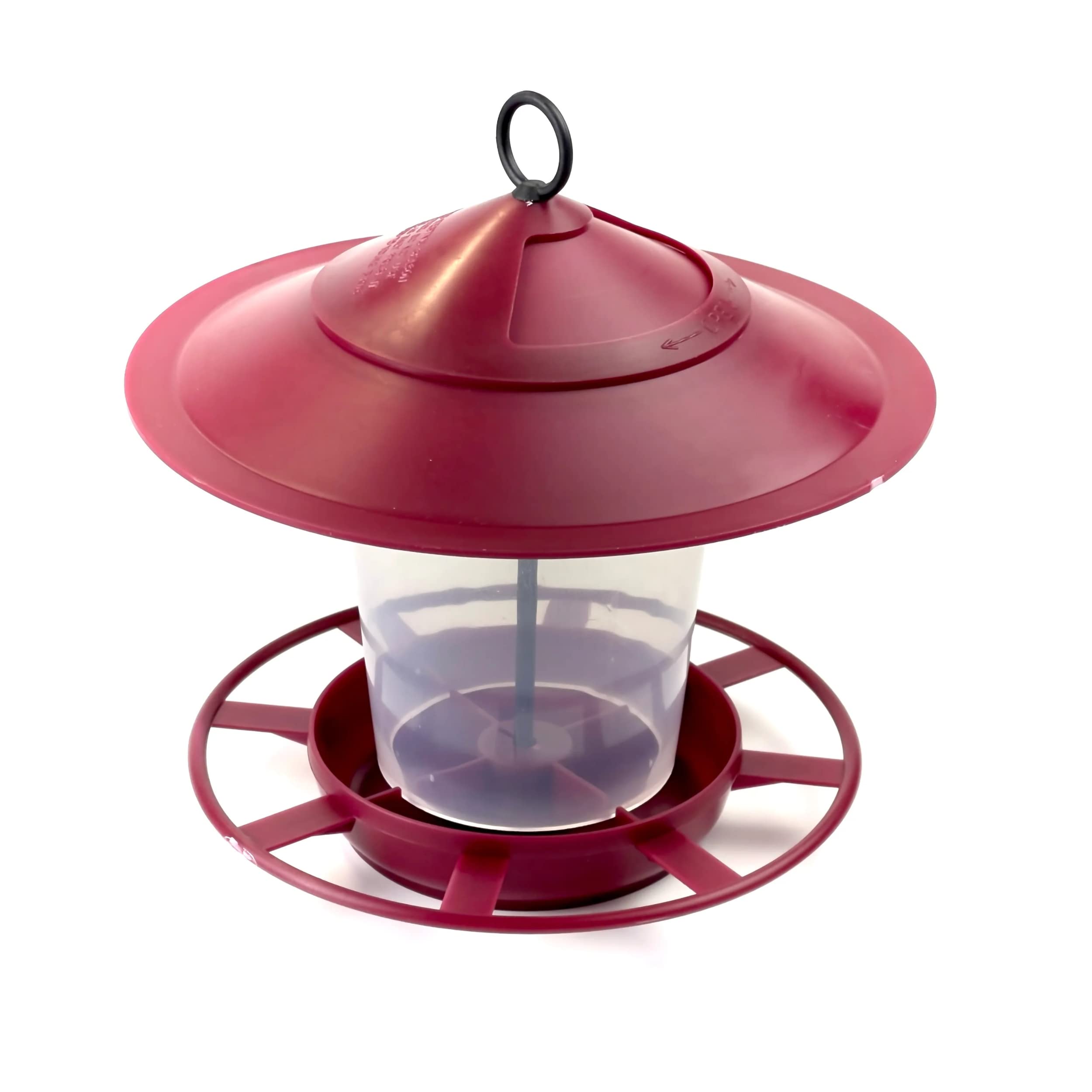 etree Easy Clean Hanging Lantern Bird Feeder (2025 Design) - Prevent Disease & Protect Wildlife Florentine Red Pack of 1