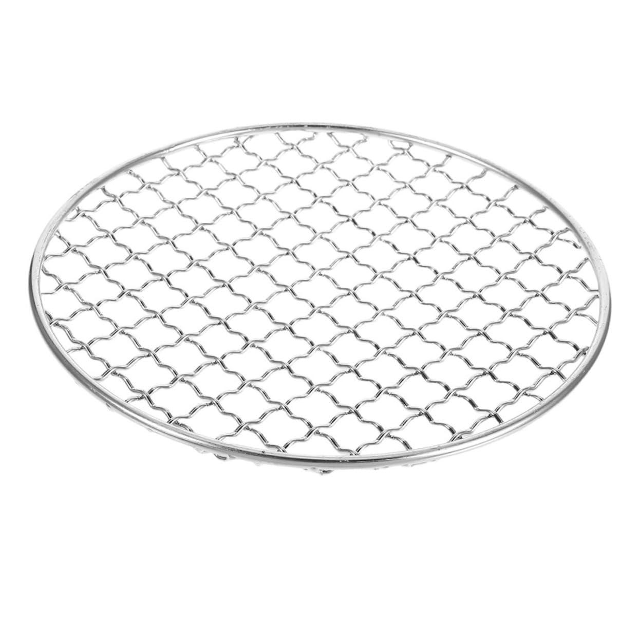 CAIJIEXI 15/20/25/30.5cm Stainless Steel Round Grid Net Barbecue Net Baking Tray Bbq Grid With Leg Cooling Rack Steam Baking Rack 30 5cm