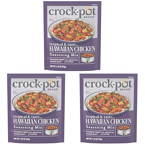 Crock-Pot Hawiian Chicken Seasoning Mix, 1.25 Ounce (Pack of 3)