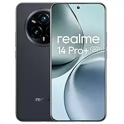 Celular Realme 14 Pro+ 5G, Tela OLED 6,83' 120Hz, Dual SIM, Câmera Tripla 50MP com OIS, 256GB, 12GB Cinza
