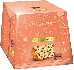 Panettone Chocolate Zero Açúcar Santa Edwiges 400g