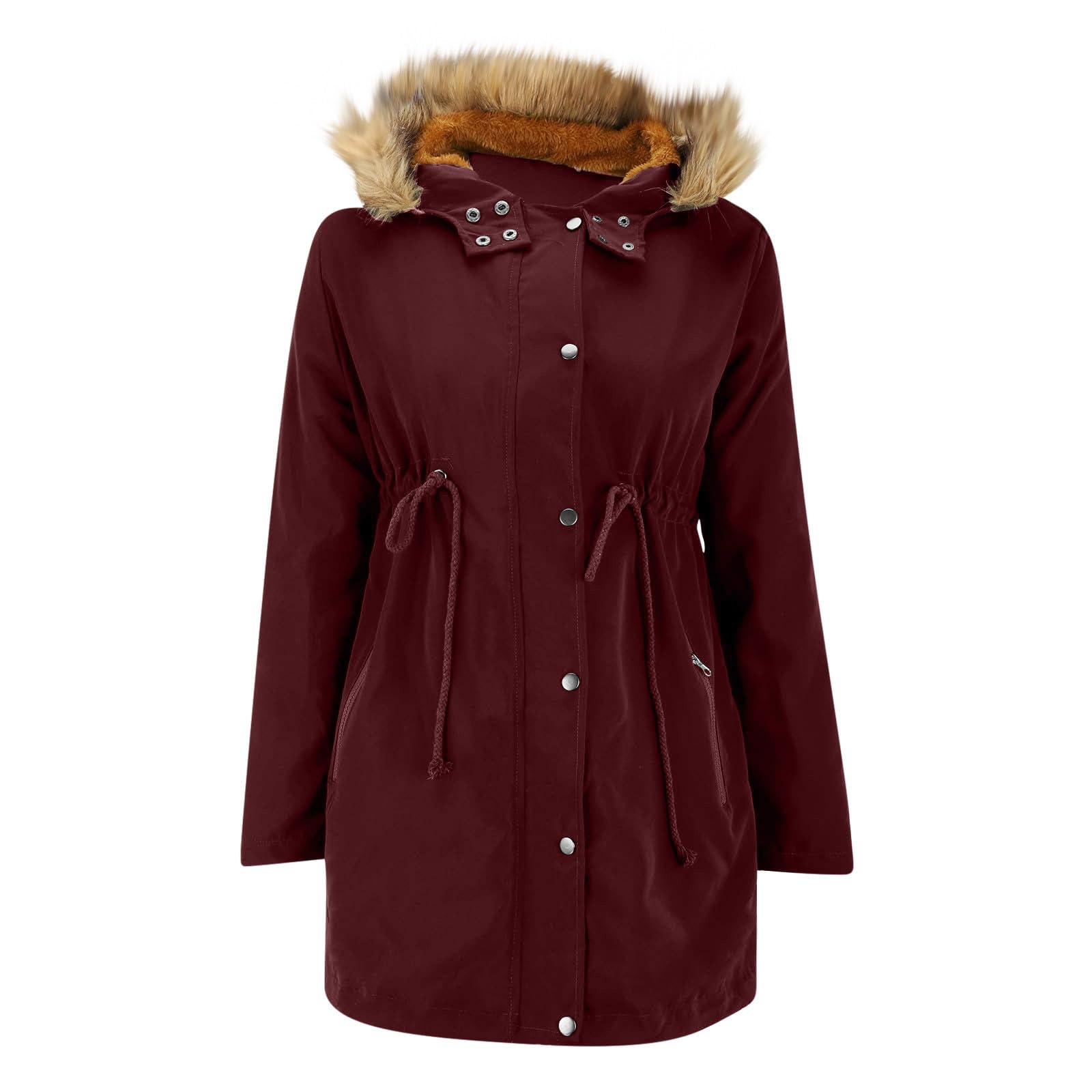 NSICBMNO Umstandsjacken für Damen, Babytragejacke, 3-in-1-Fleece, Reißverschluss, Känguru, Umstands-Kapuzenpullover, warme Winterjacken, Fleece-gefütterter Mantel, Schwangerschaftsjacke, Winterparka