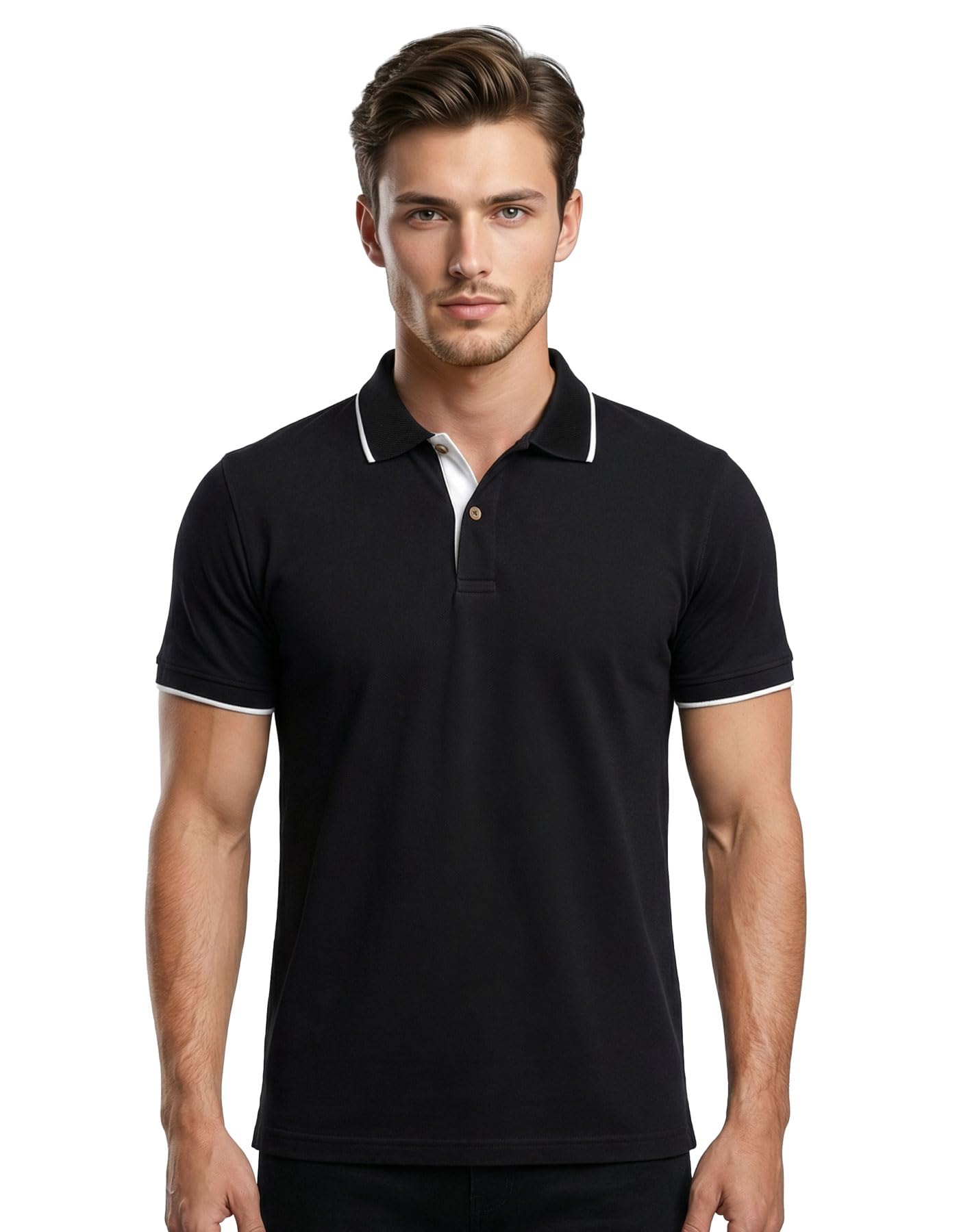 scott international Cotton Polo T Shirt | Collar Tshirts | Half Sleeves Plain T Shirt | T-Shirt |Tshirt for Men Stylish | Men's Tshirt-picture-12