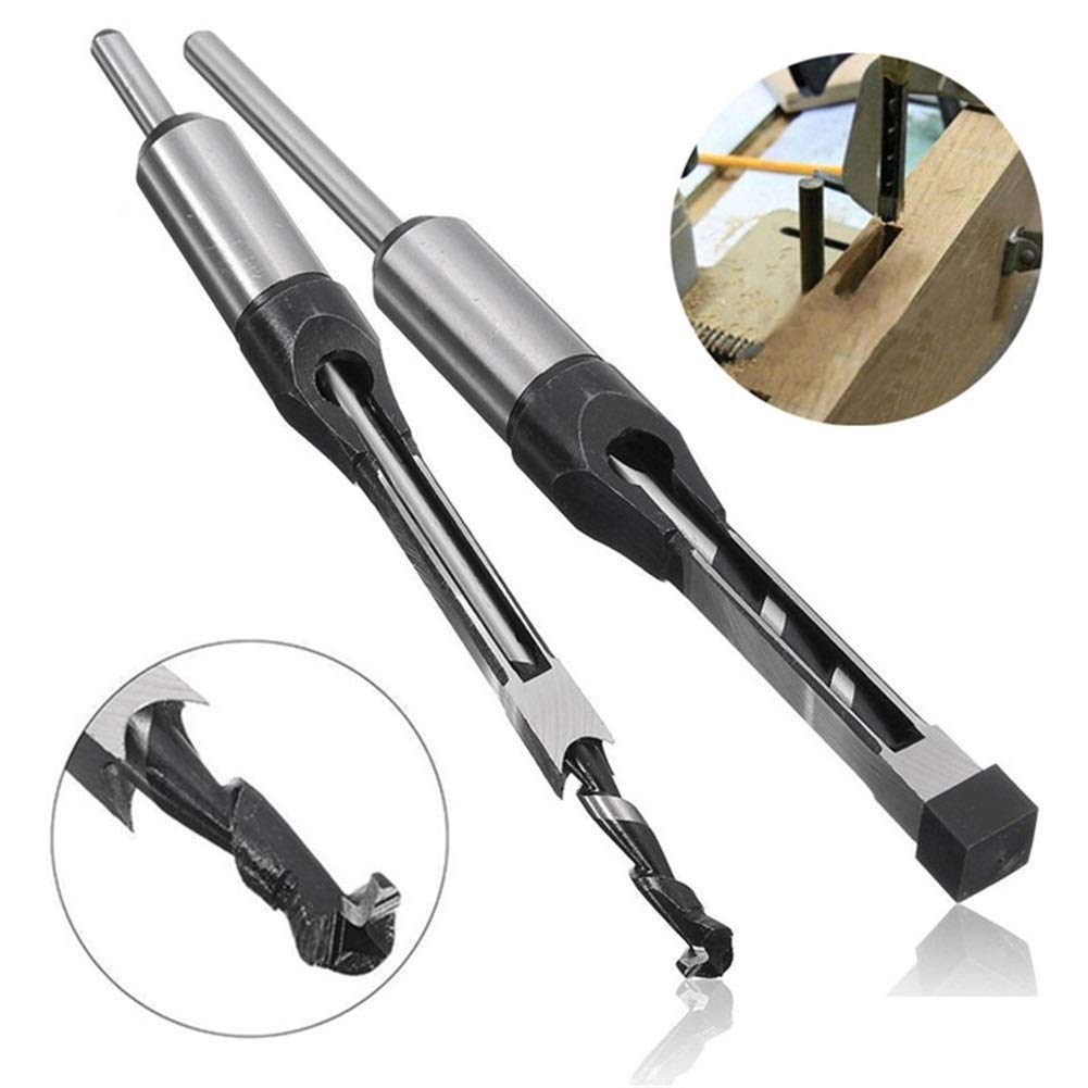 Set Di Punte Per Trapano Per Legno Con Foro Quadrato, Kit Di Strumenti Per Trapano Per La Lavorazione Del Legno, Foro Quadrato, 4 Pezzi, Punte Elicoidali, Set Di Punte Per Scalpello A Mortasa, Con C