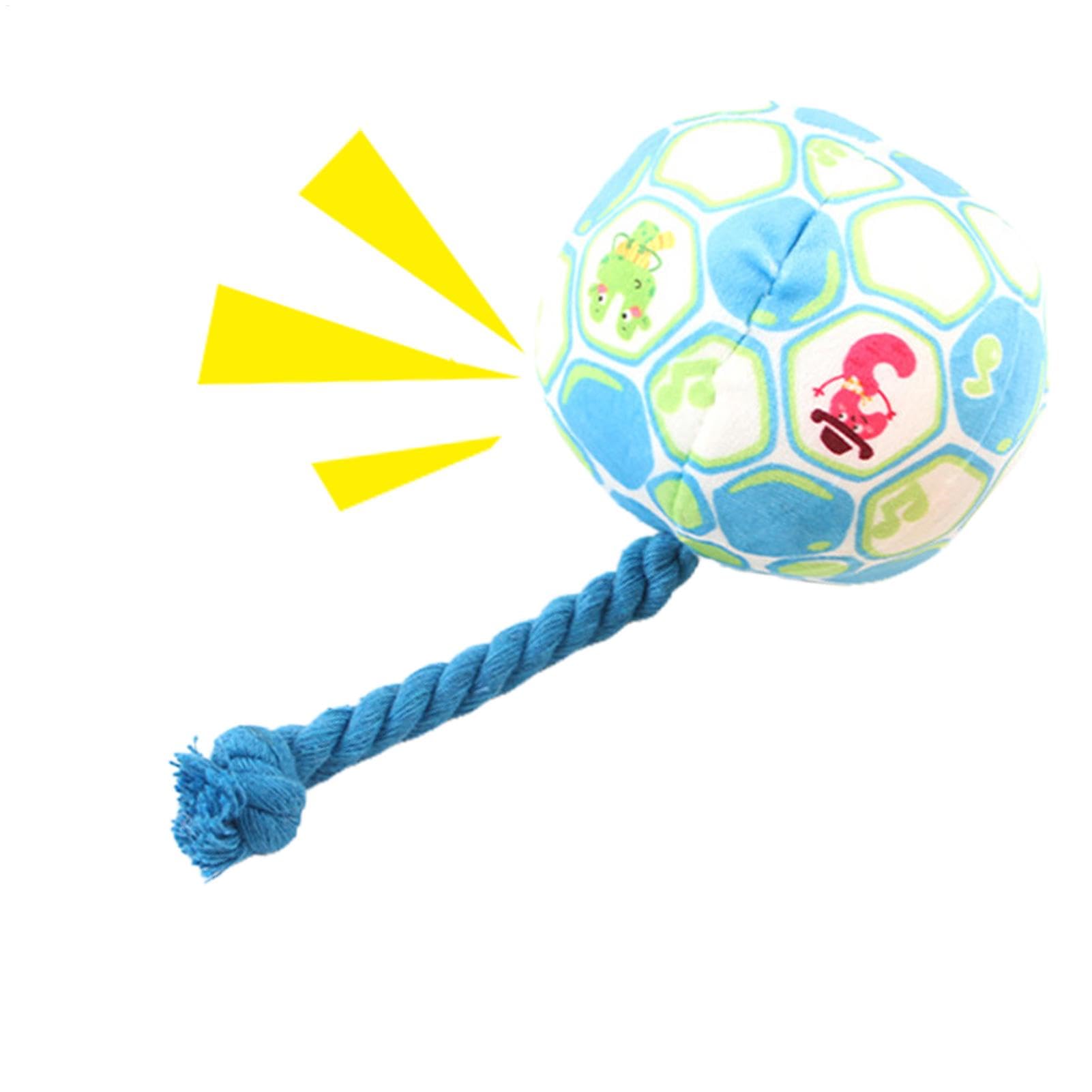 Dog Balls - Dog Giggle Ball, Colorful Gentle Cotton Rope | Innovations wobble wag gigglee Ball Toy, Elevated Entertainment Bonding Boost Giggle Ball For Large Dogs Indoor Interactive Outdoor Play