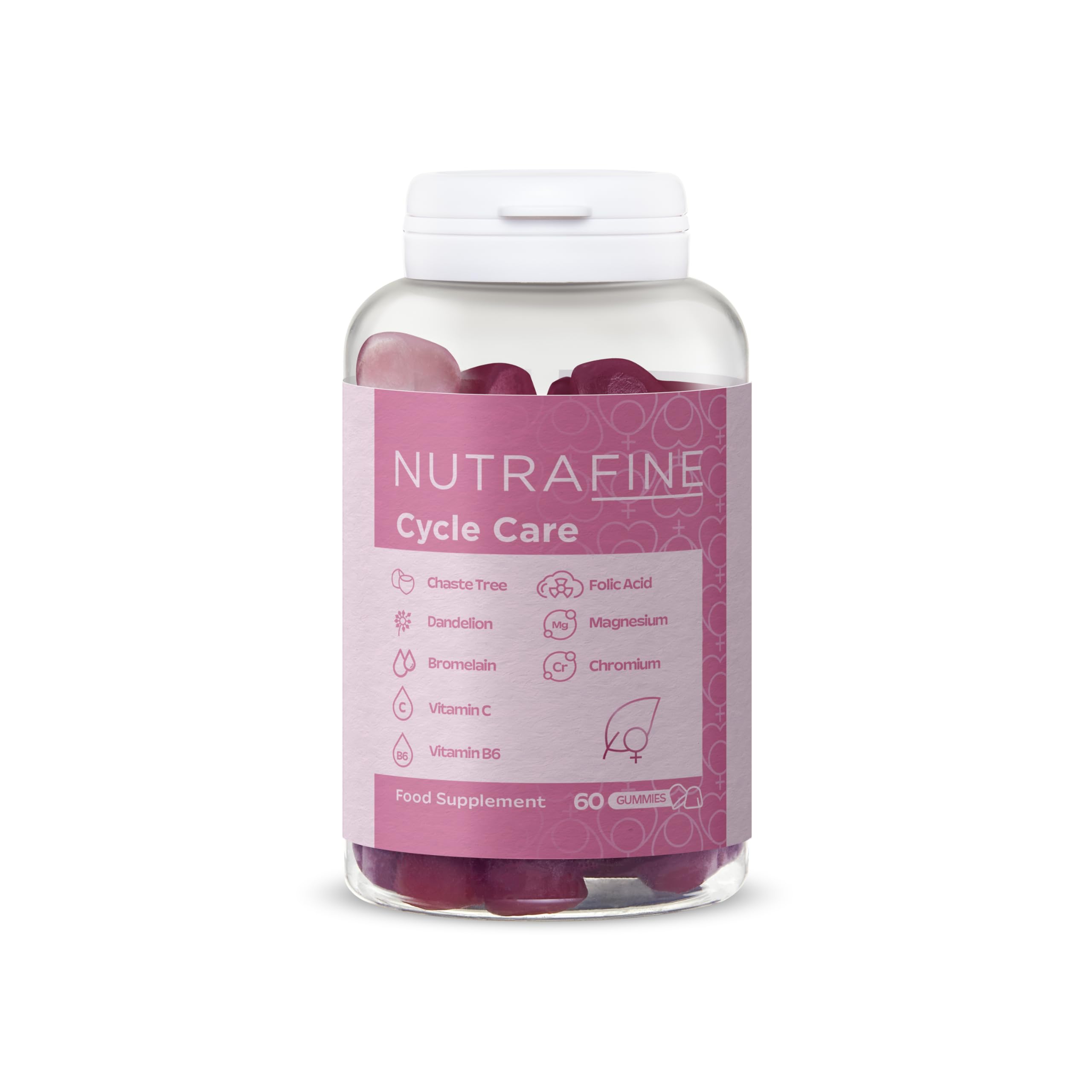 Cycle Care Gummy, Kadınlar için Özel Formül Çiğnenebilir Vitamin, PMS Destekleyici Gummies