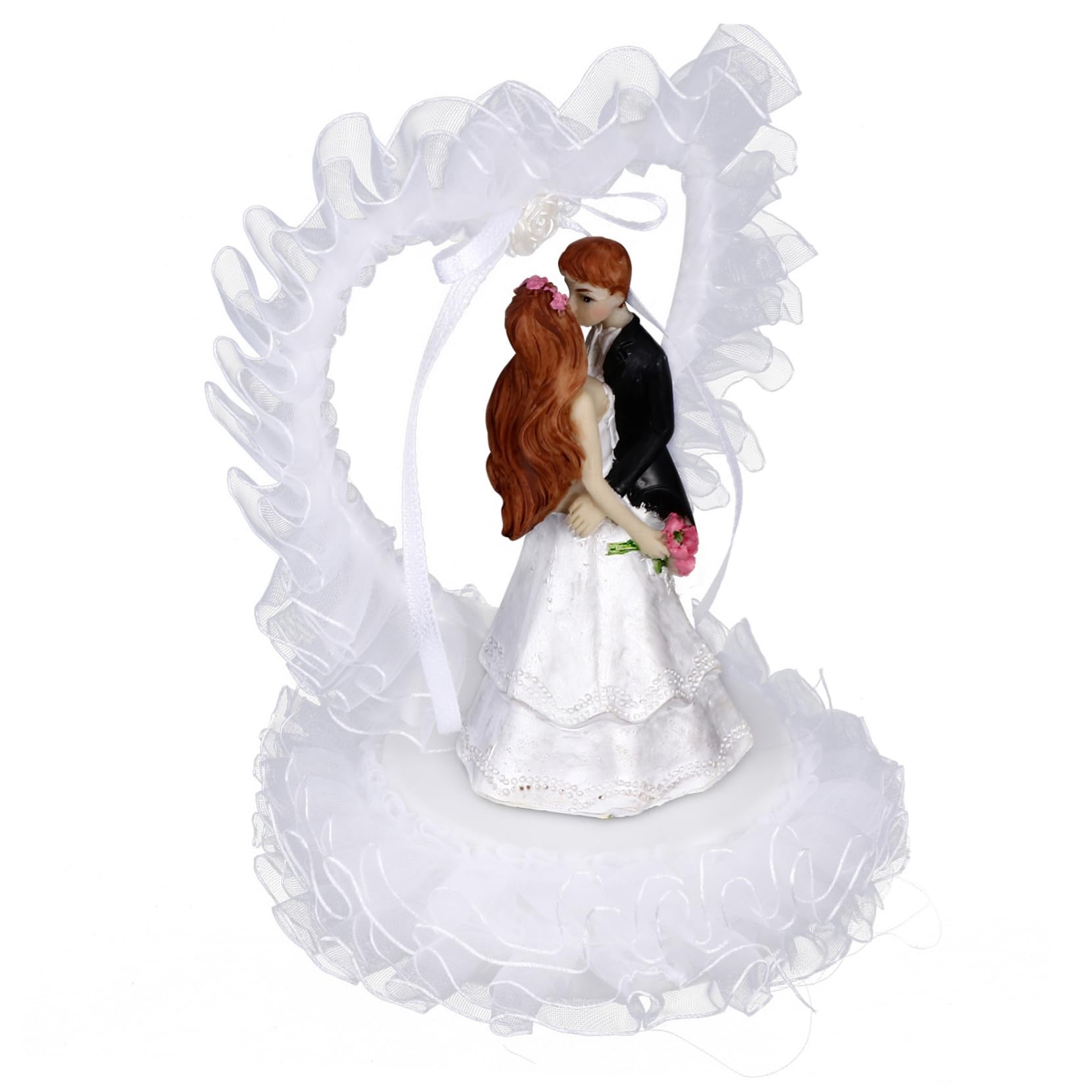 Tortenaufsatz, 2 Stück, Braut- und Bräutigam-Ornamente, Gedenk-Frühlingsdekorationen for Paare, Herr und Frau, Tortenaufsatz, Kuchen-Ornament, Blumen zur Dekoration, Paar-Kuchen-Dekor, Kuchen-Schmuckf