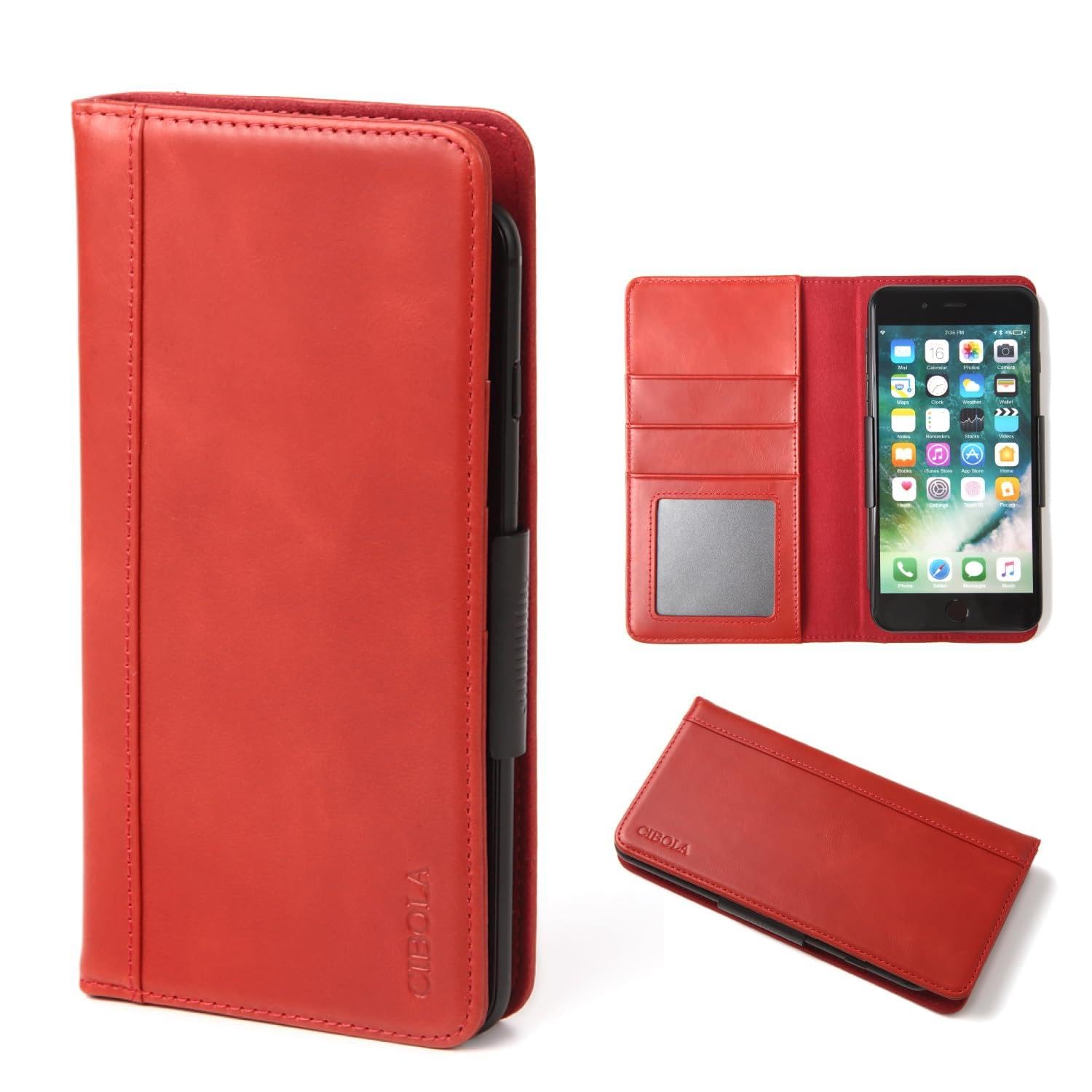 Amazon.co.jp: CIBOLA 高級牛革 全機種対応 スマホケース 手帳型 多