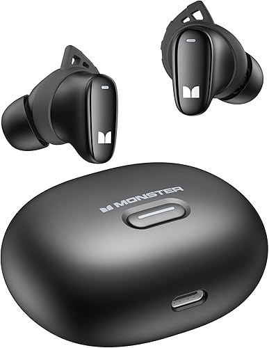 Monster N-Lite 206 Bluetooth 5.4 Earbuds, IPX6 Waterproof Wi