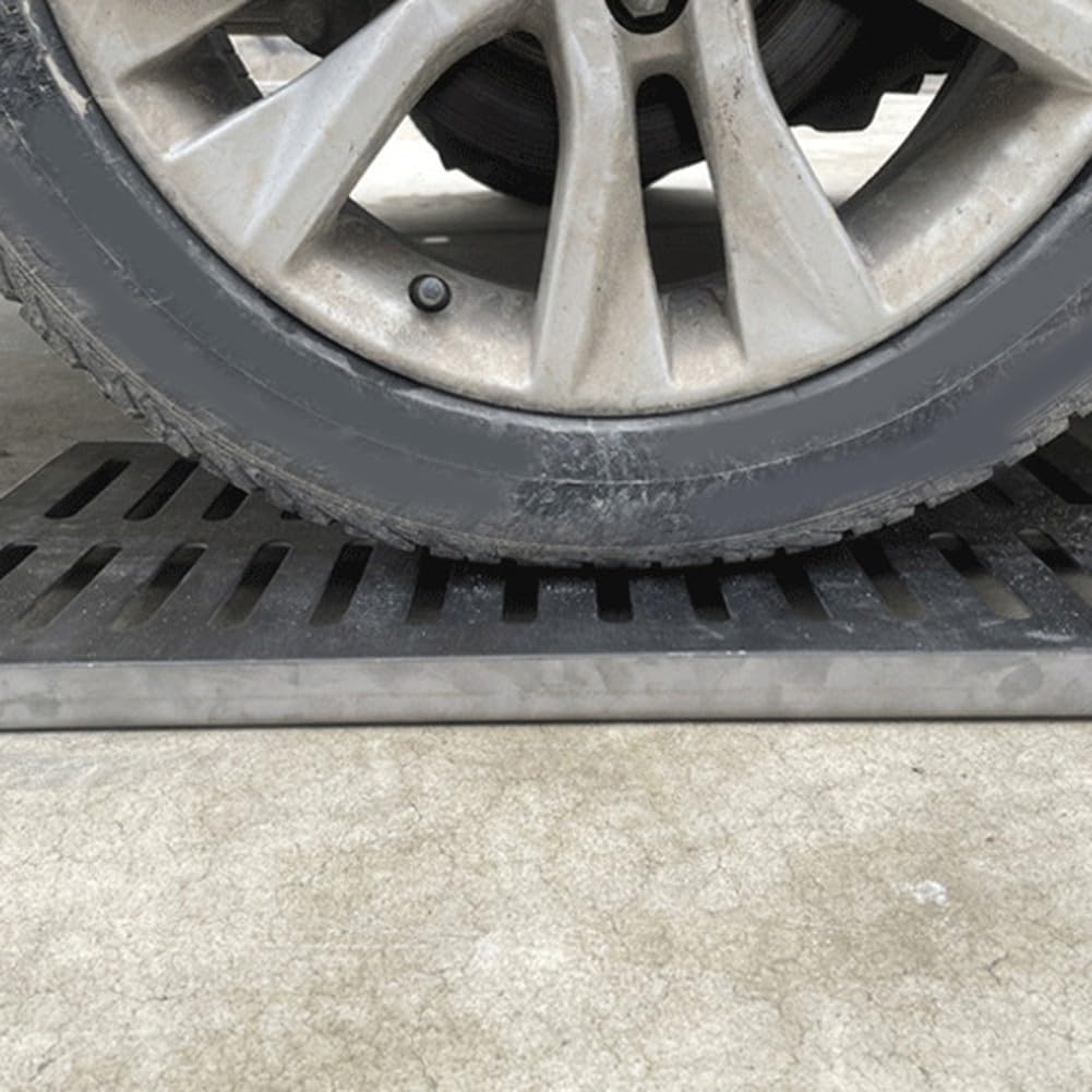 Grille de vidange de jardin robuste en acier inoxydable avec cadre, grille d'évacuation carrée d'extérieur pour égout d'eau pour jardin (250 x 250 x 20 mm)