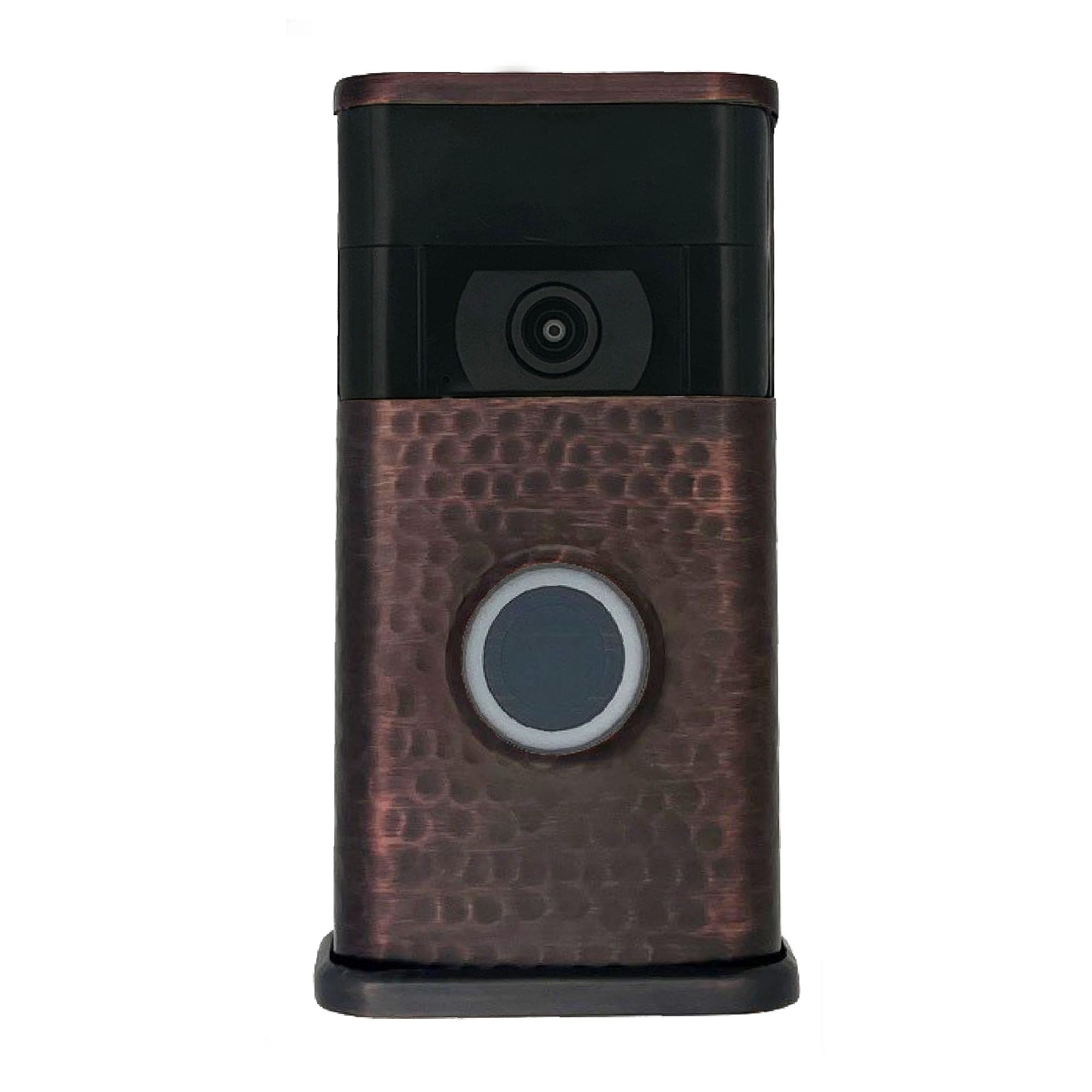 Hammered Video Doorbell Cover (Ring 2nd Generation Compatible) (Oiled Bronze)-image-5
