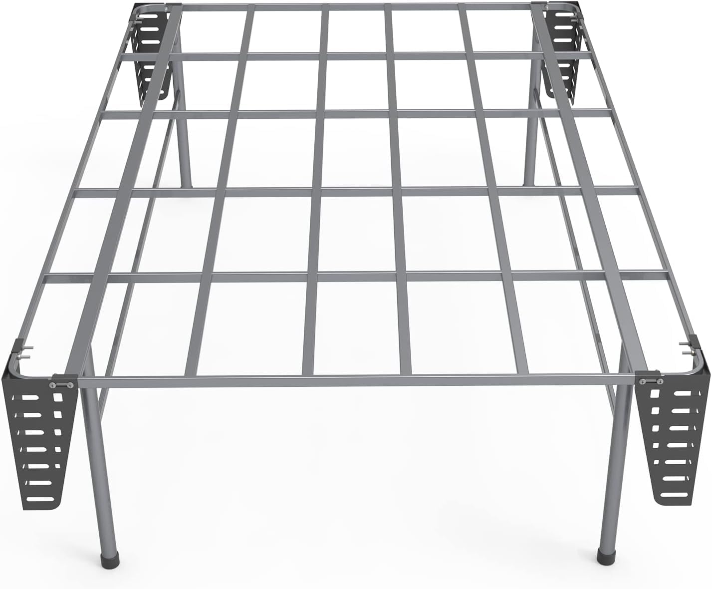 4 pcs Headboard Brackets for Metal Bed Frame,Adjustable Headboard or Footboard Brackets Attach Headboard to Bed Frame,Compatible with 14,16,18inches Bed Frame