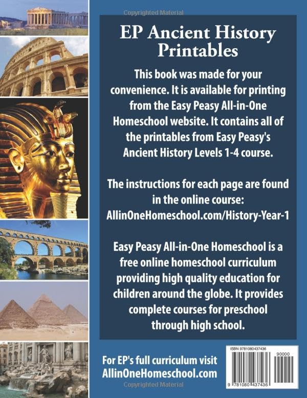 EP Ancient History Printables: Levels 1-4: Part of the Easy Peasy All-in-One Homeschool - Image 2