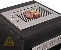 Churrasqueira Grill de Embutir Cooktop a Gás Diamond Little Gás Natural Titan