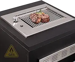 Churrasqueira Grill de Embutir Cooktop a Gás Diamond Little Gás Natural Titan