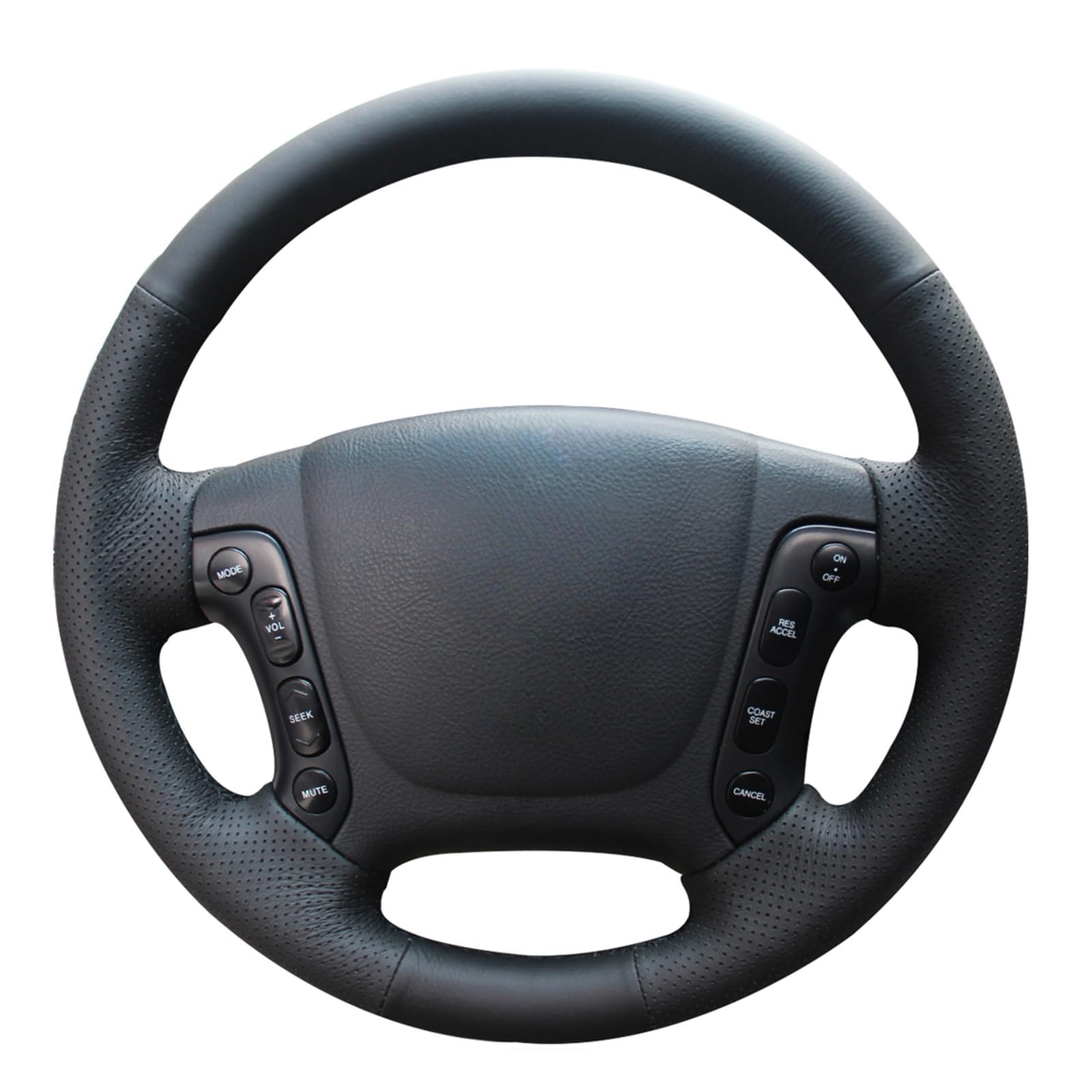 MEWANT Funda de volante de cuero para Hyundai Santa Fe 2006-2012 / H-1 (Starex) 2008-2020 / i800 2008-2019 / Santa Fe Funda para volante