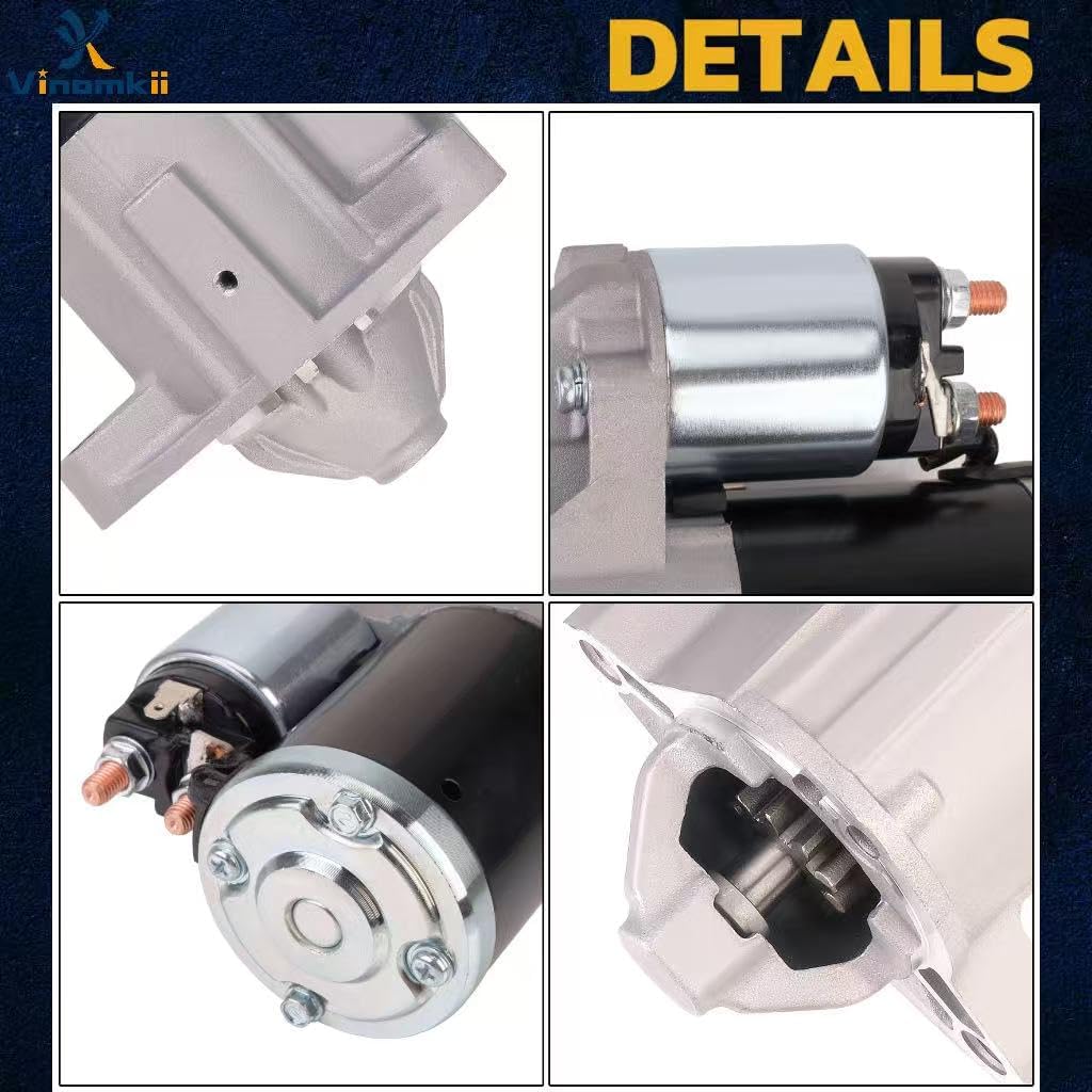 17948 New Starter Motor for 2009-2020 Dodge Durango Ram 1500 2500 3500 4000,2006-2010 Jeep Commander,2005-2020 Grand Cherokee 5.7L V8 Engine OE Replacement# 56044736AB M000T23271