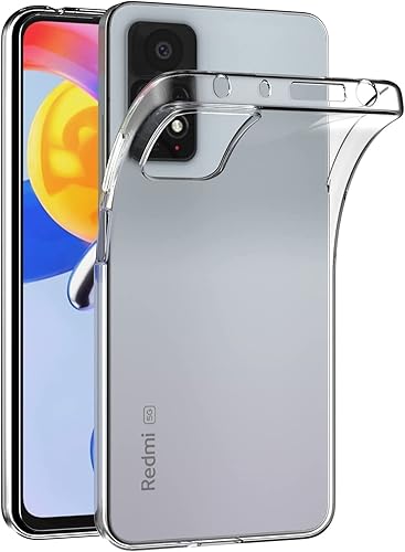 Funda para Xiaomi Mi Redmi Note 11 Pro 4G / Redmi Note11 Pro 5G (6.67 pulgadas) Suave TPU Goma Gel Parachoques Transparente Cubierta Trasera