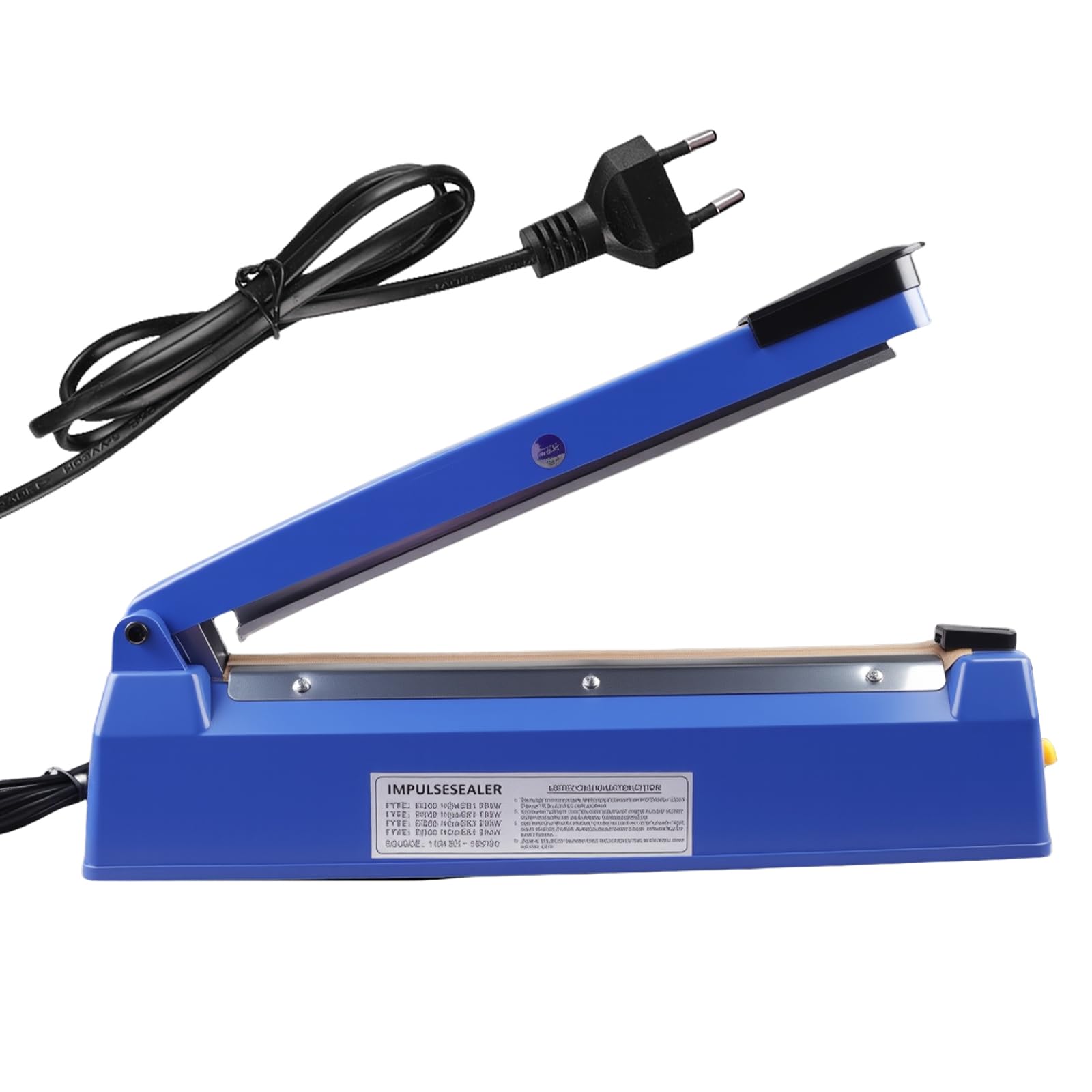 300 mm Sellador Térmico, 40.2 * 8 * 11.5cm Termoselladora, Selladora de Plástico para Bolsas de Plástico, Bolsas de Papel de Aluminio, Bolsas de Papel Kraft, Azul