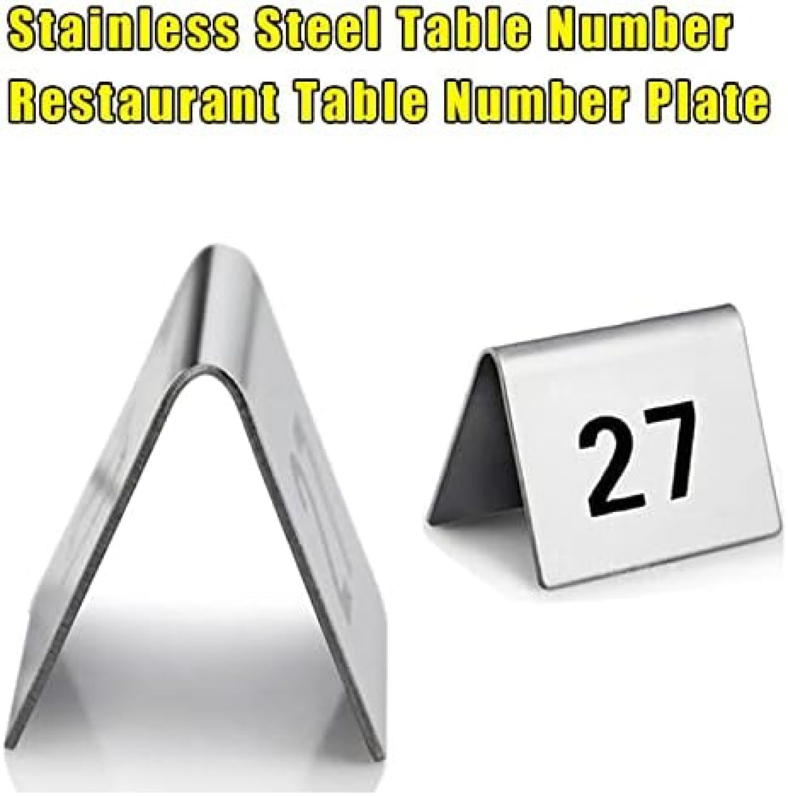 Números De Mesa De Doble Cara 1-50 1-100 Tarjetas De Lugar De Mesa Portatarjetas De Lugar, Fácil De Leer, Fuerte, Duradero, Para Comedor De Cocina, Banquetes De Boda, Carteles De Mesa De Restauran