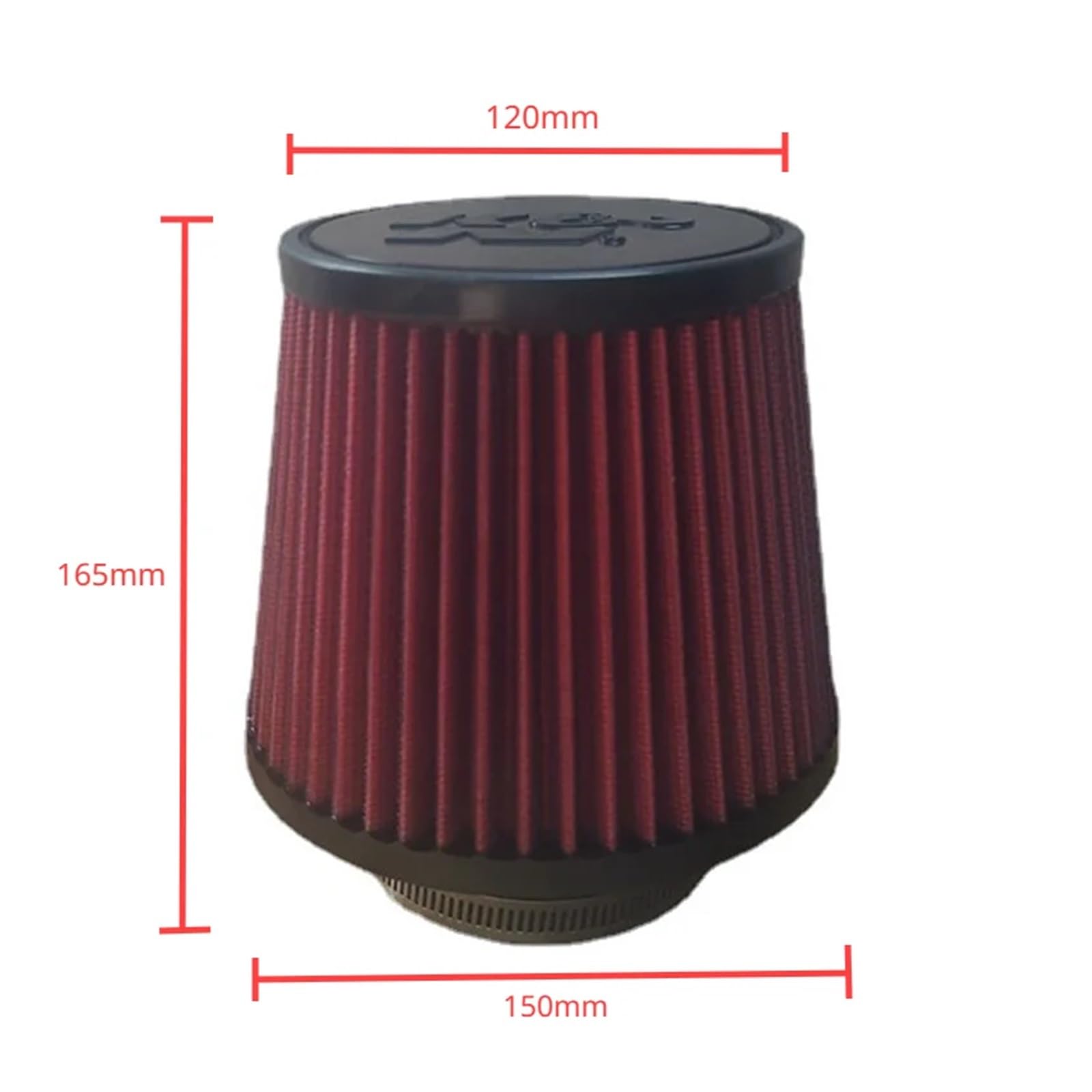 Car Air Filter 2.5 3 3.5 4 Inch Car Intake Air Filter K＆N 14084-2