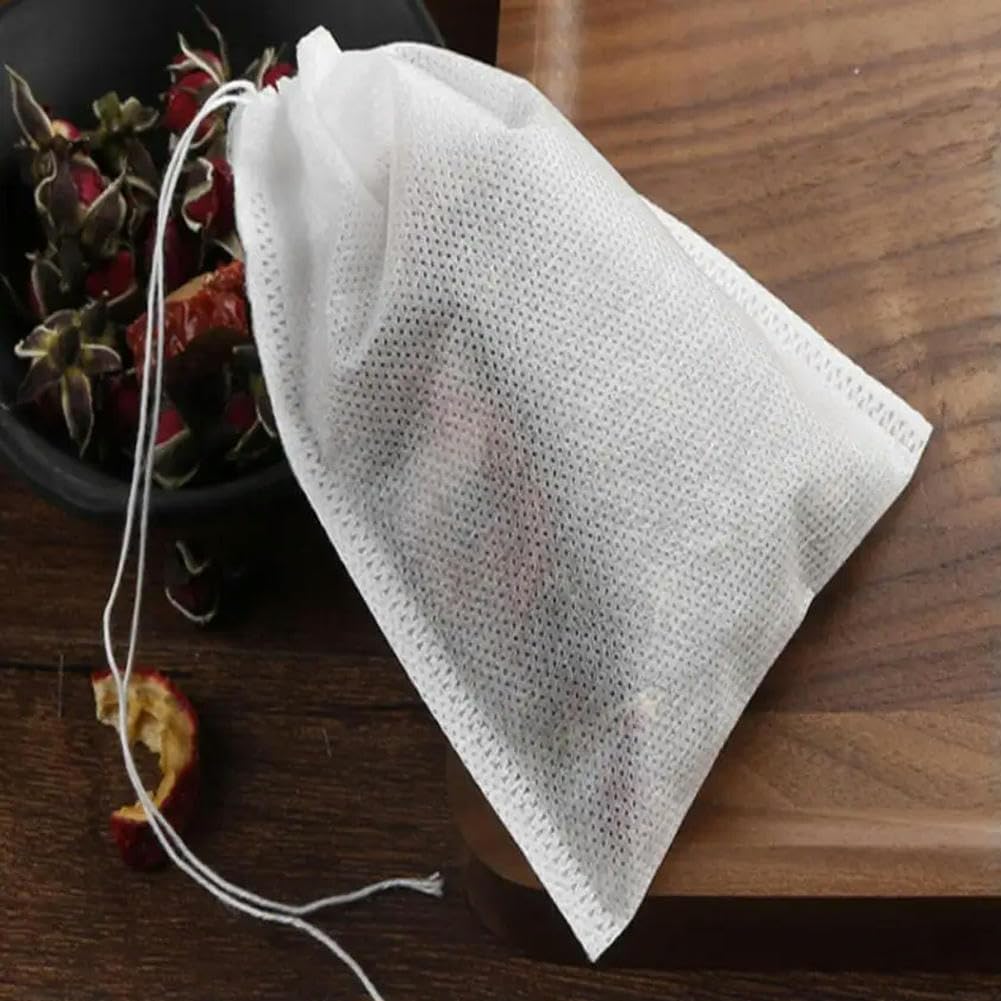 Bolsita de té vacía, bolsita de té de papel, Bolsitas de té perfumadas vacías con filtro sellado curativo hilo, varios tamaños, 500 unidades(Filter Paper 1000pcs,10x12 CM)