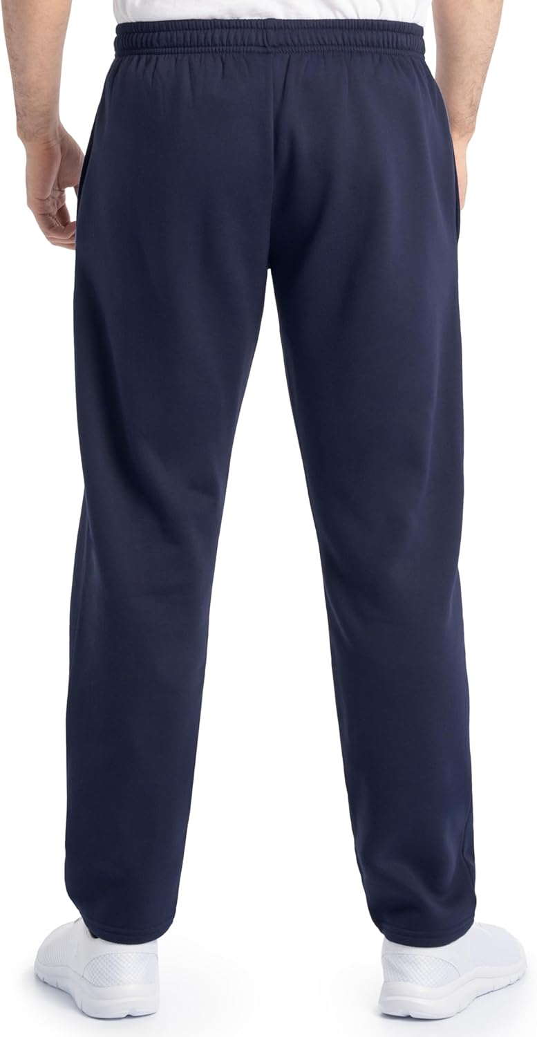 Fruit of The Loom Mens Eversoft Fleece Open Bottom Sweatpants with Pockets, Relaxed Fit, Moisture Wicking, Breathable - Image 2