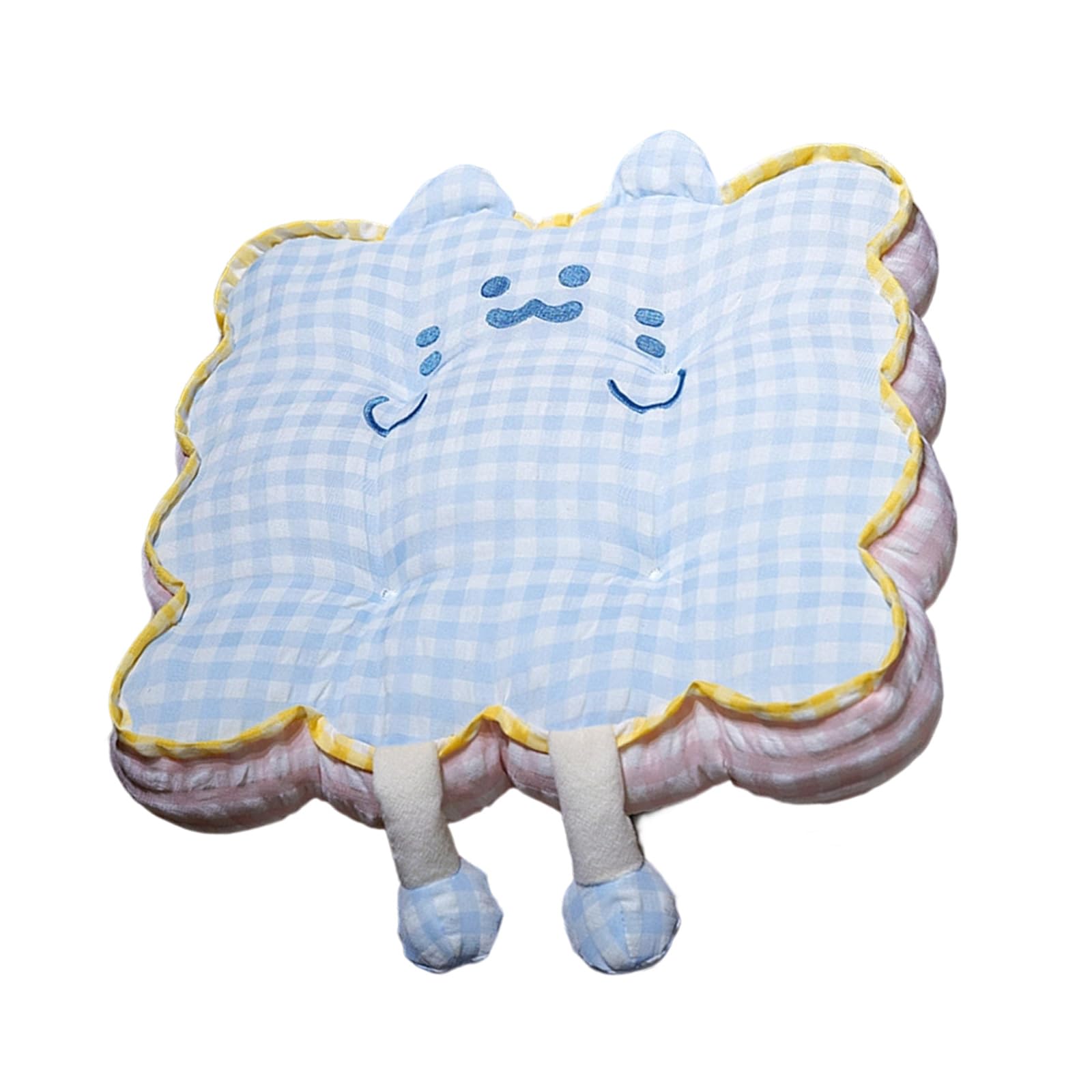 Tsophreniq Multipurpose Checkered Cushion PP Cotton Filled Supportive Seat Pad for Sofa Floor Sitting Home Decors Accent Chair Cushion
