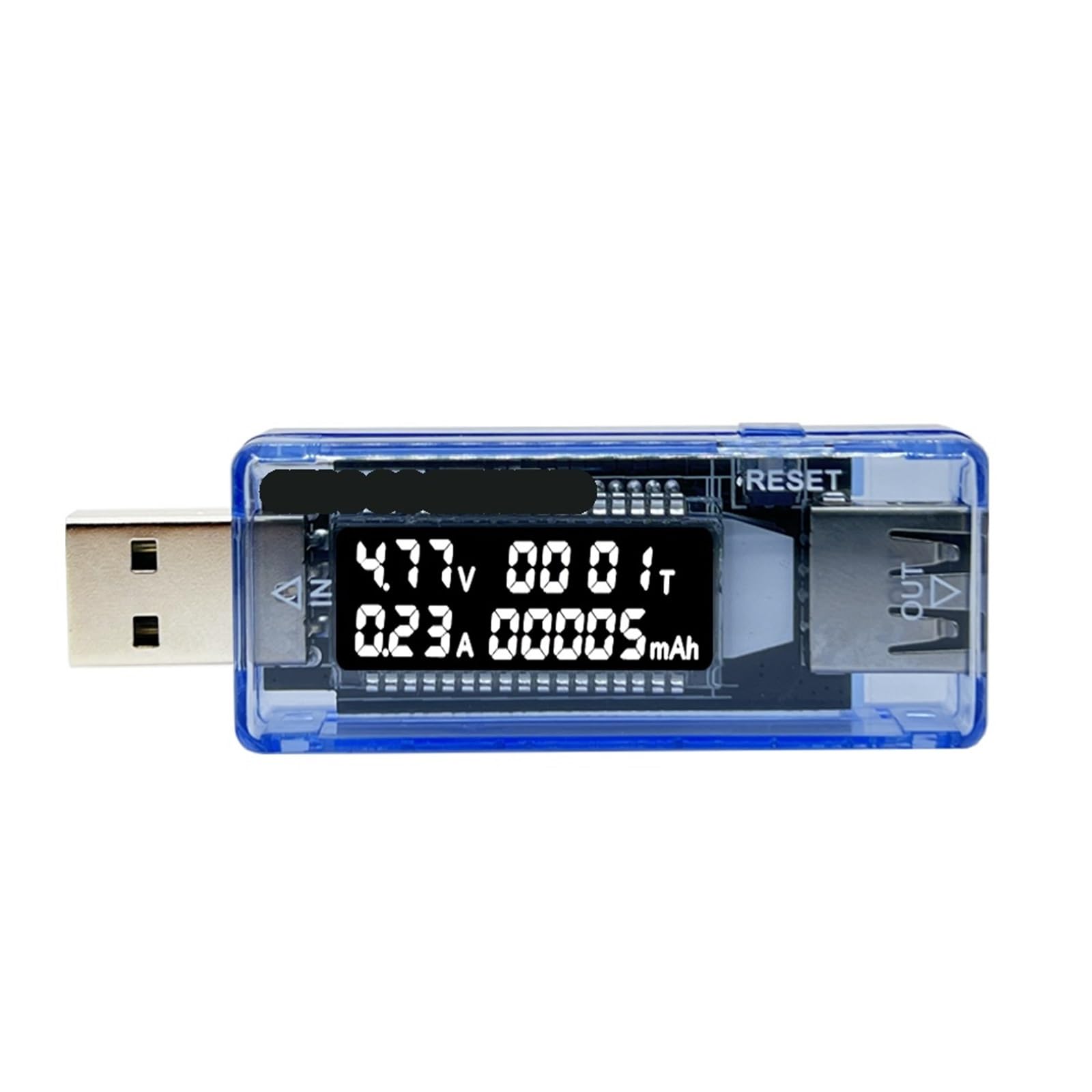 Imqmmdvn Blue 5Pcs Voltage Meters Current Voltage Capacity Battery Tester Usb Volt Current Voltage Doctor Charger Capacity Tester Meter Power Bank(Blue)