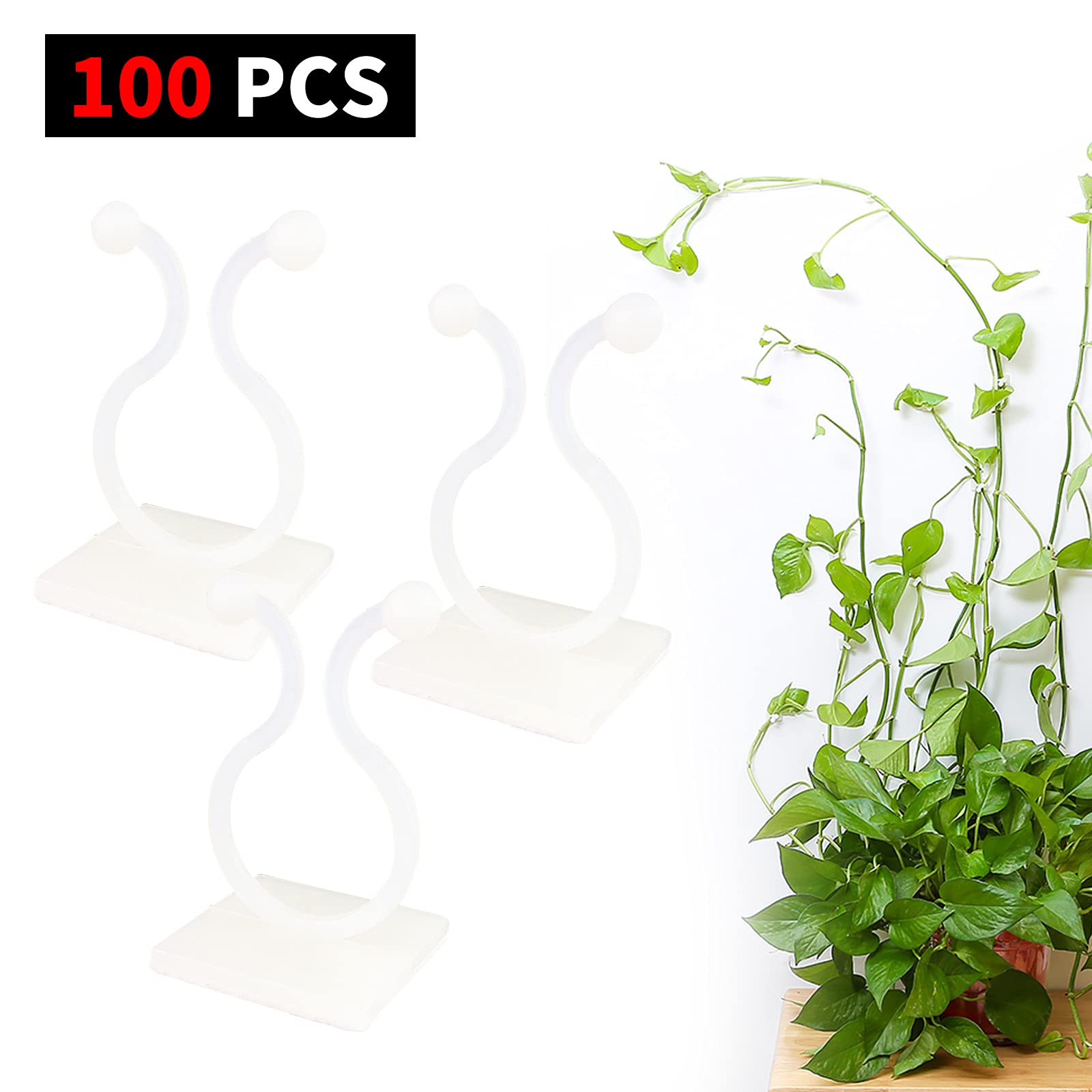 Lot De 100 Clips Pour Plantes De Jardin, Fixation Murale Pour Plantes De Jardin Fixation Murale Pour Plantes Grimpantes~p146437652