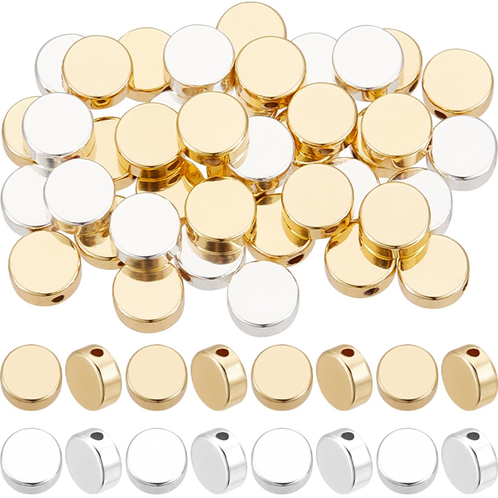 Beebeecraft 300 Perline Distanziali Ottone Placcato Oro 14K | 2.5 Mm Per Gioielli Fai Da Te - Bracciali E Collane