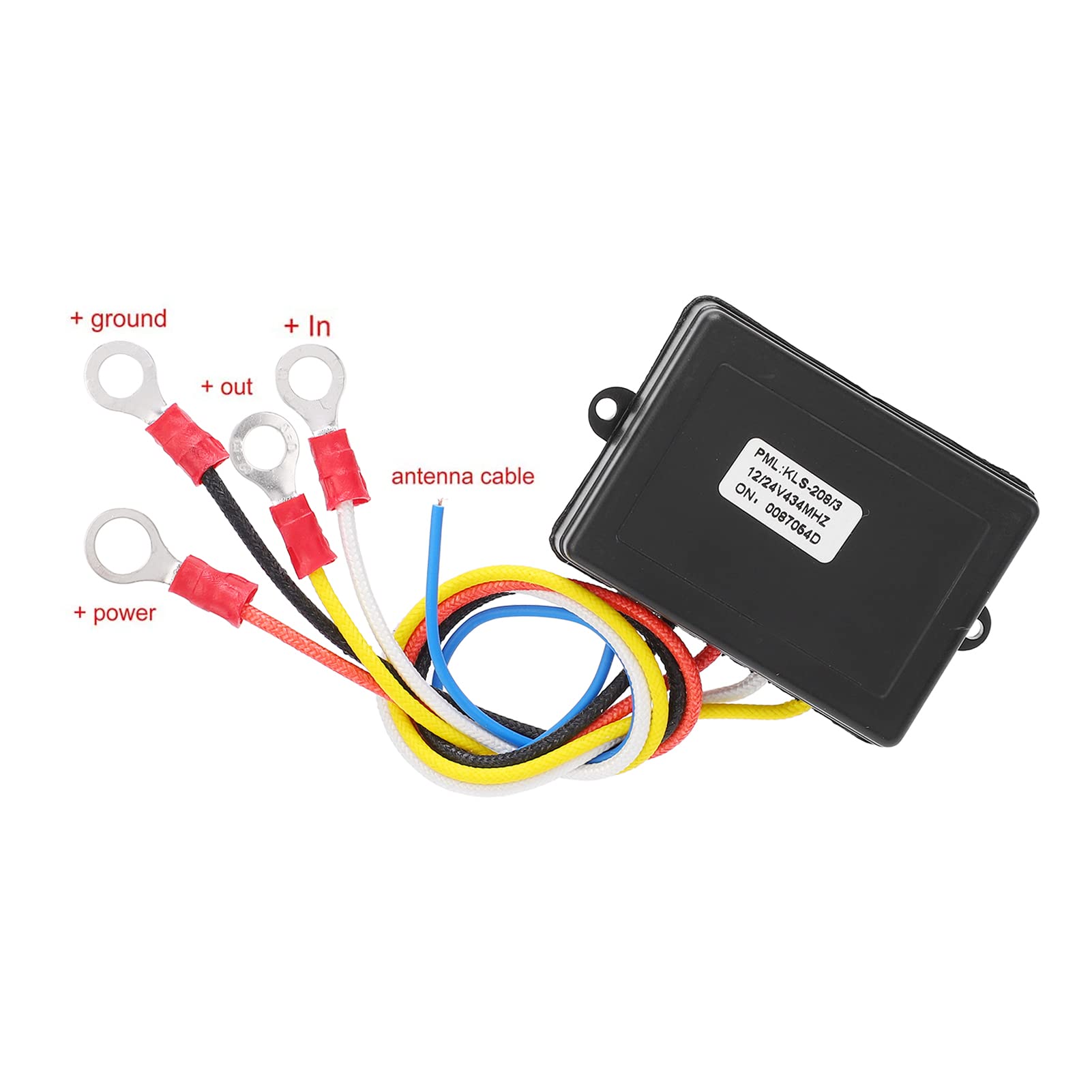 Contrôleur de Treuil électrique à Télécommande Universelle sans Fil Aramox avec Récepteur 434MHZ pour Camion ATV