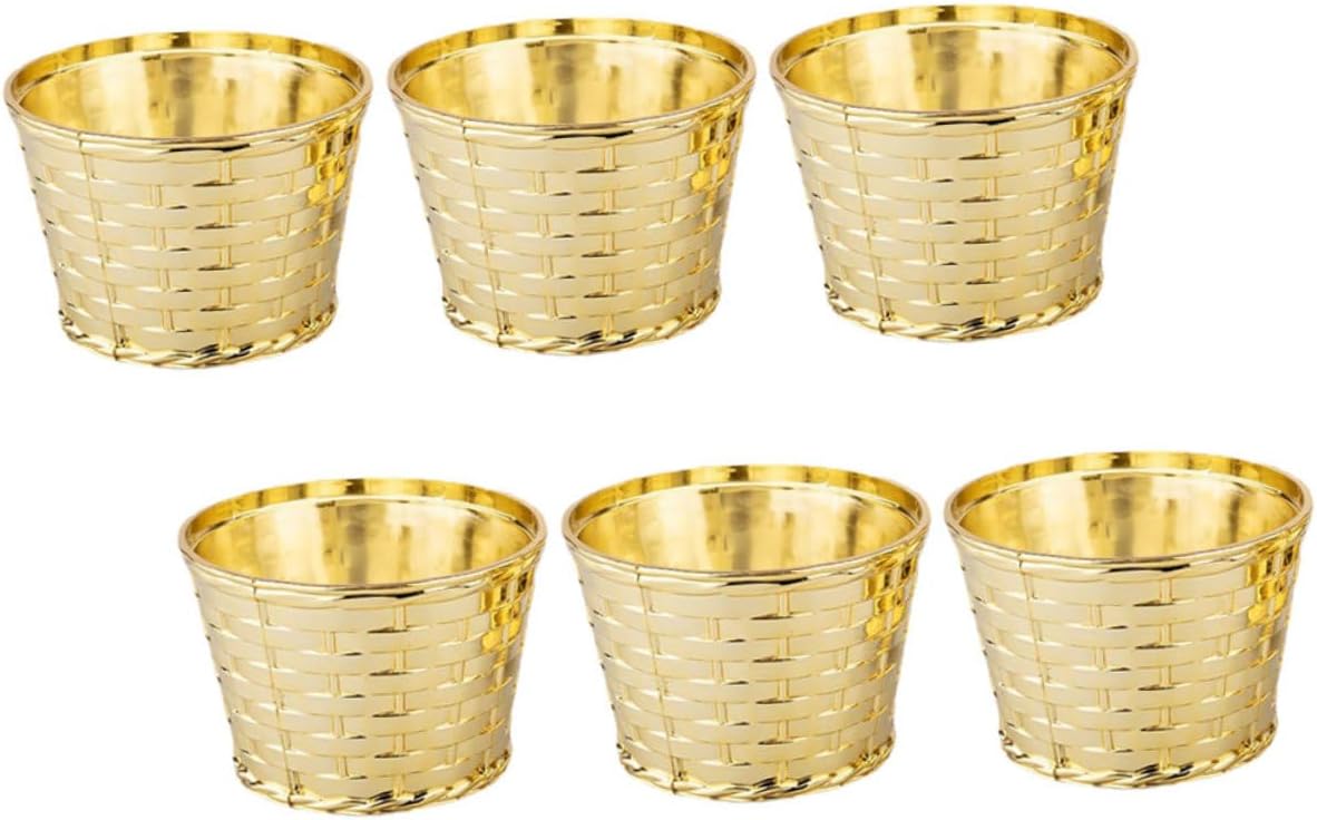 6pcs Tabletop Christmas Tree Base Pine Tree Holder for Festive Indoor Decor Easy to Install Xmas Stand Fixed Design Woven Basket Look