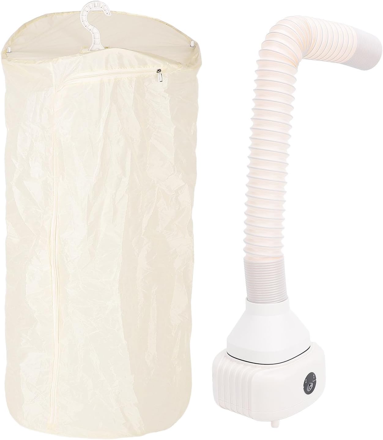 Naroote Portable Dryer, Portable Clothes Dryer 800W 15 Min Fast Drying with Timer Digital Display Folding Machine Clothes Electric with Storage Bag Mini for Underwear (US Plug)