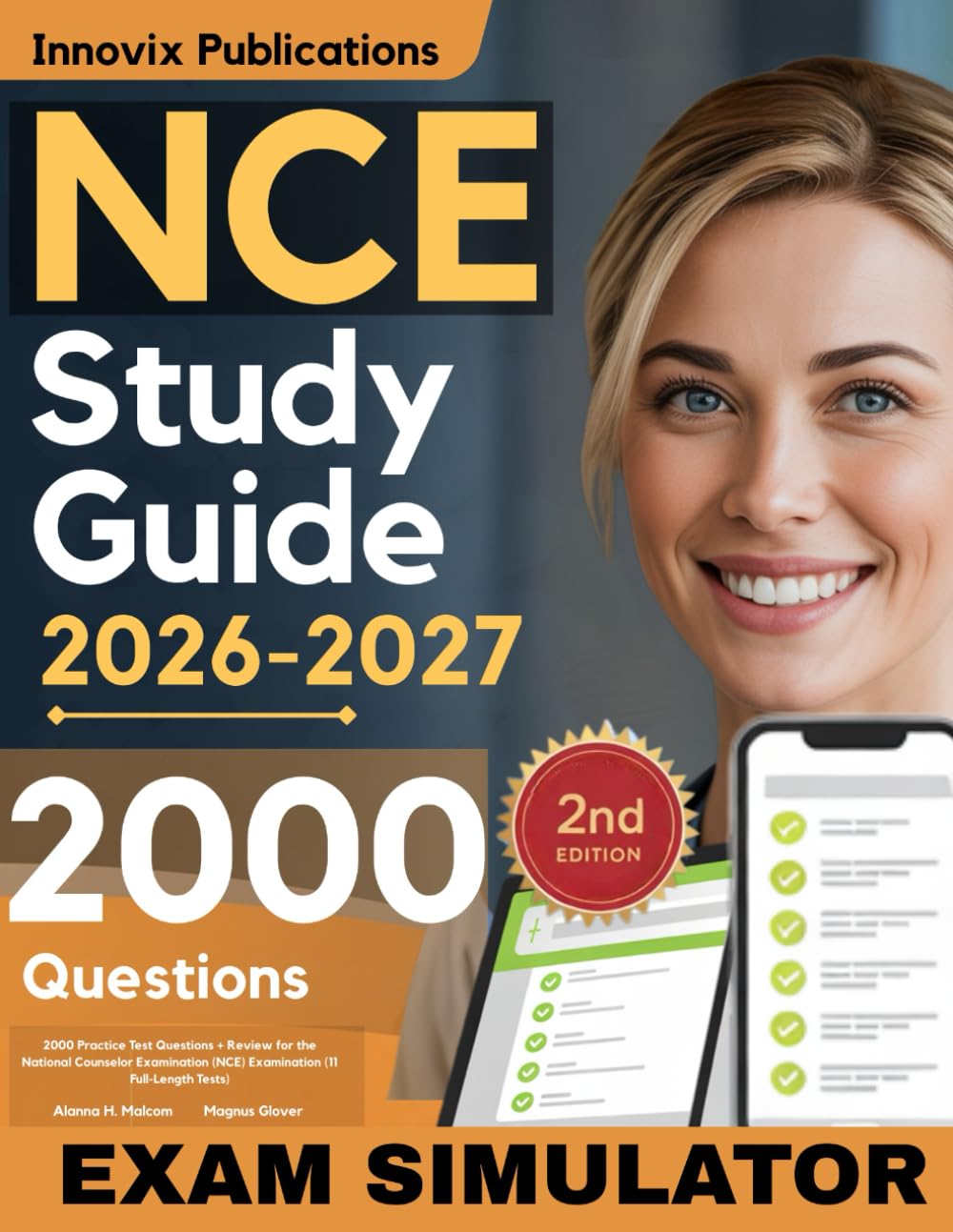 NCE Exam Prep Simplified: 2000 Practice Test Questions + Review for the National Counselor Examination (NCE) Examination (11 Full-Length Tests)