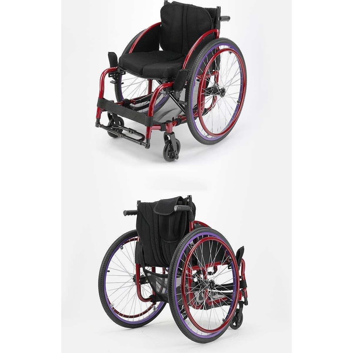 Amazon.co.jp: 車椅子スポーツ、ライトフォールド超軽量ポータブル無効