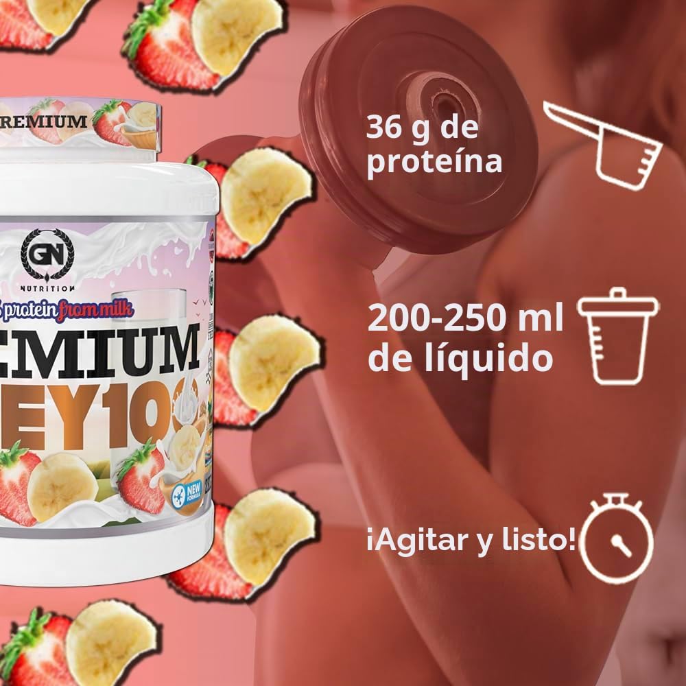 PACK GN NUTRITION: Proteina Whey 2 kg (Praline) + Creatina Mono 300 g + Shaker + Toalla | Con DigeZyme y Vitamina B6 | Creatina 100% Pura, Sin Gluten, Sabor Neutro