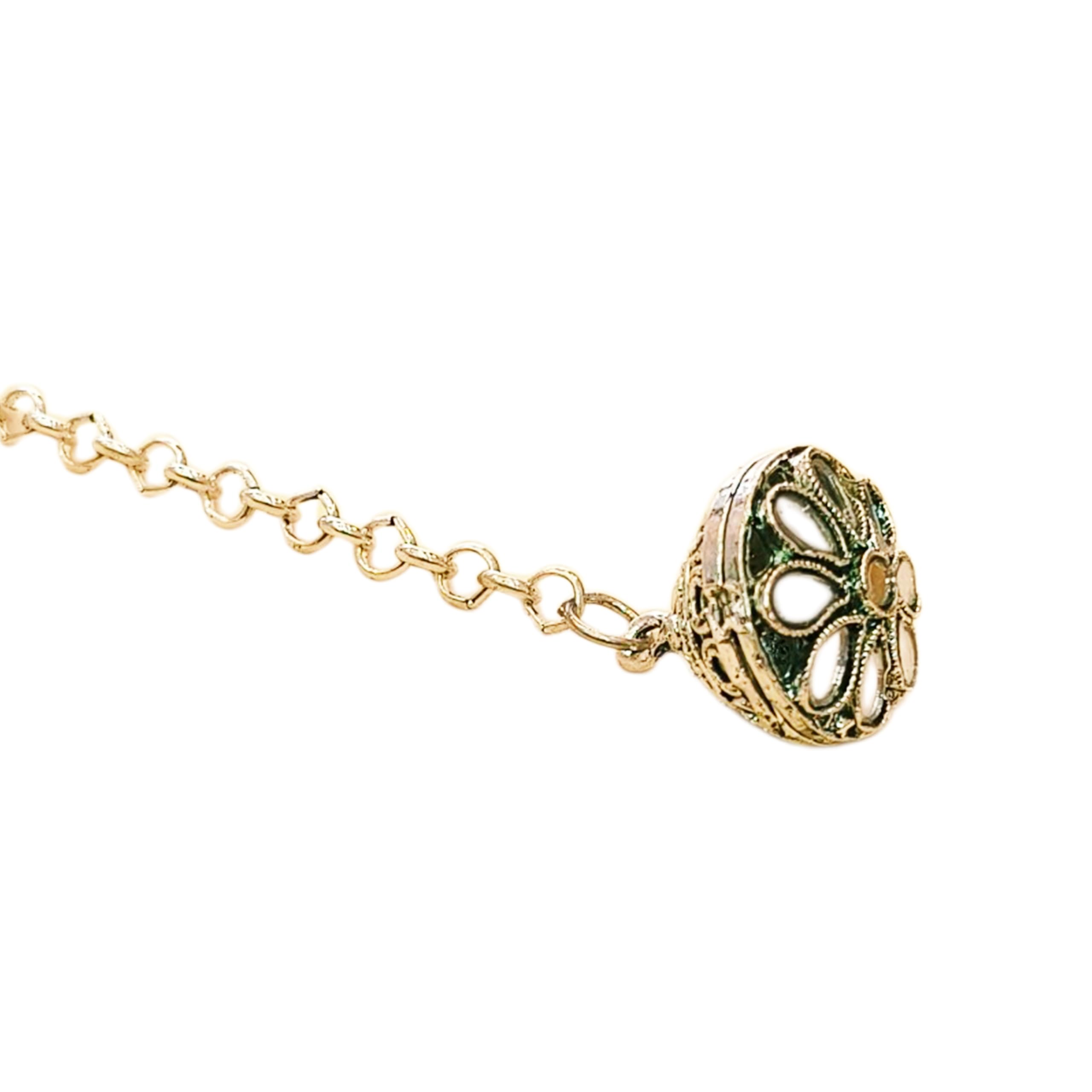 urbanluk Oxidised Small Borla For Womens/Girls/Kids/Stylish Maangtika/Bor (Silver Color)-picture-34