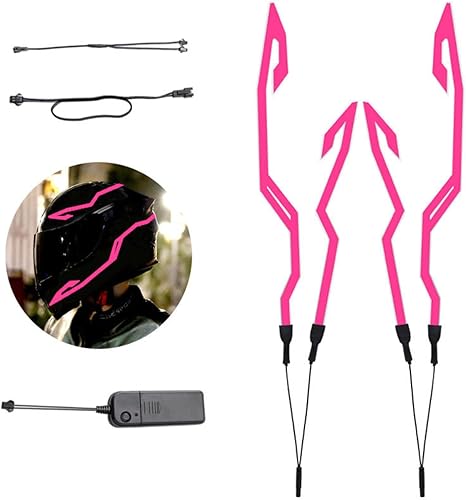 4PCS Casco de motocicleta de conducción nocturna con luces EL disponible en Yaxa Venezuela