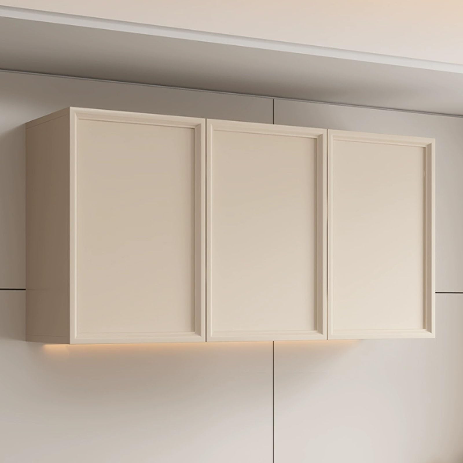 Armoire murale rétro en bois pour rangement cuisine et salle de bain rustique